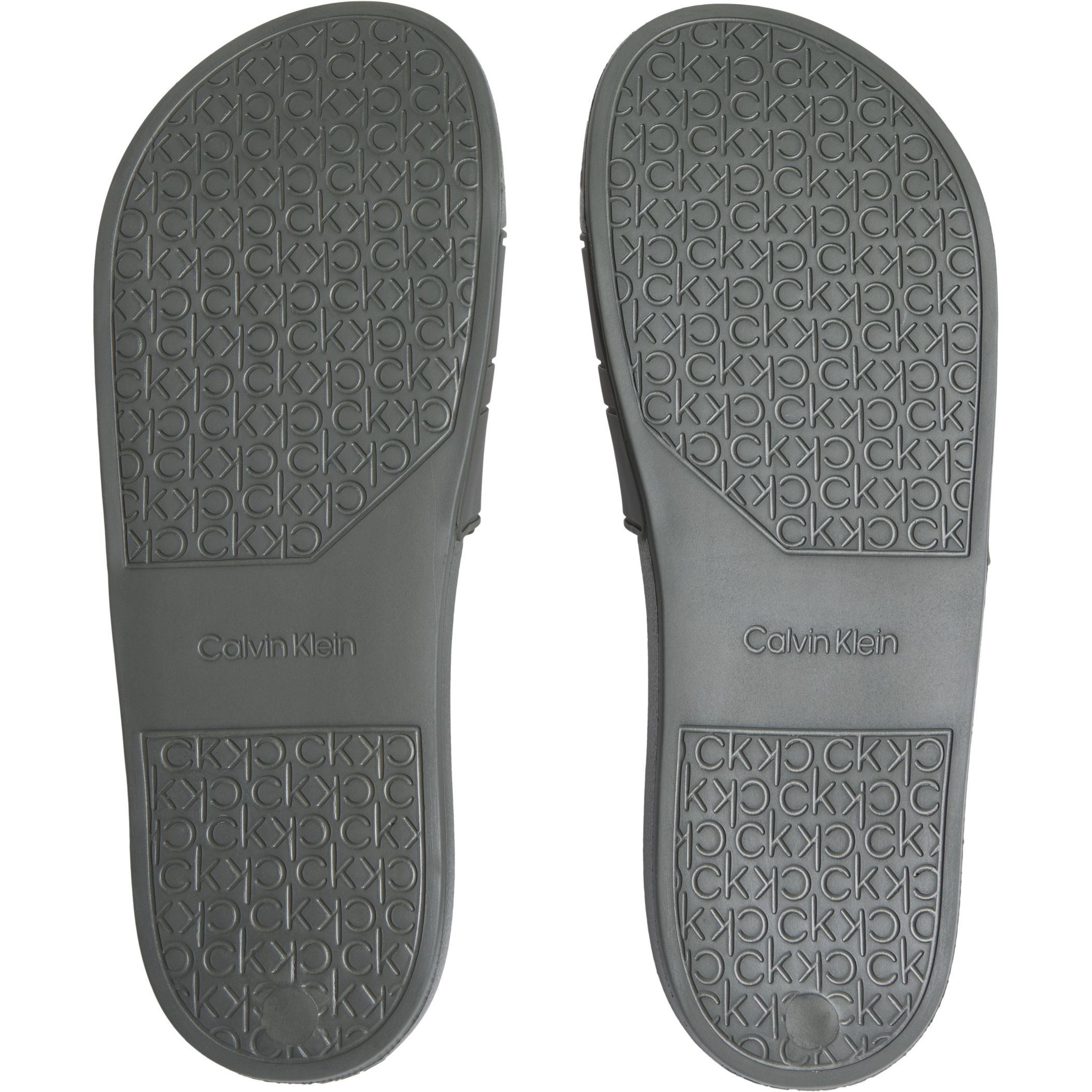 CALVIN KLEIN Guminės šlepetės vyrams, Žalia, Pool slide 5