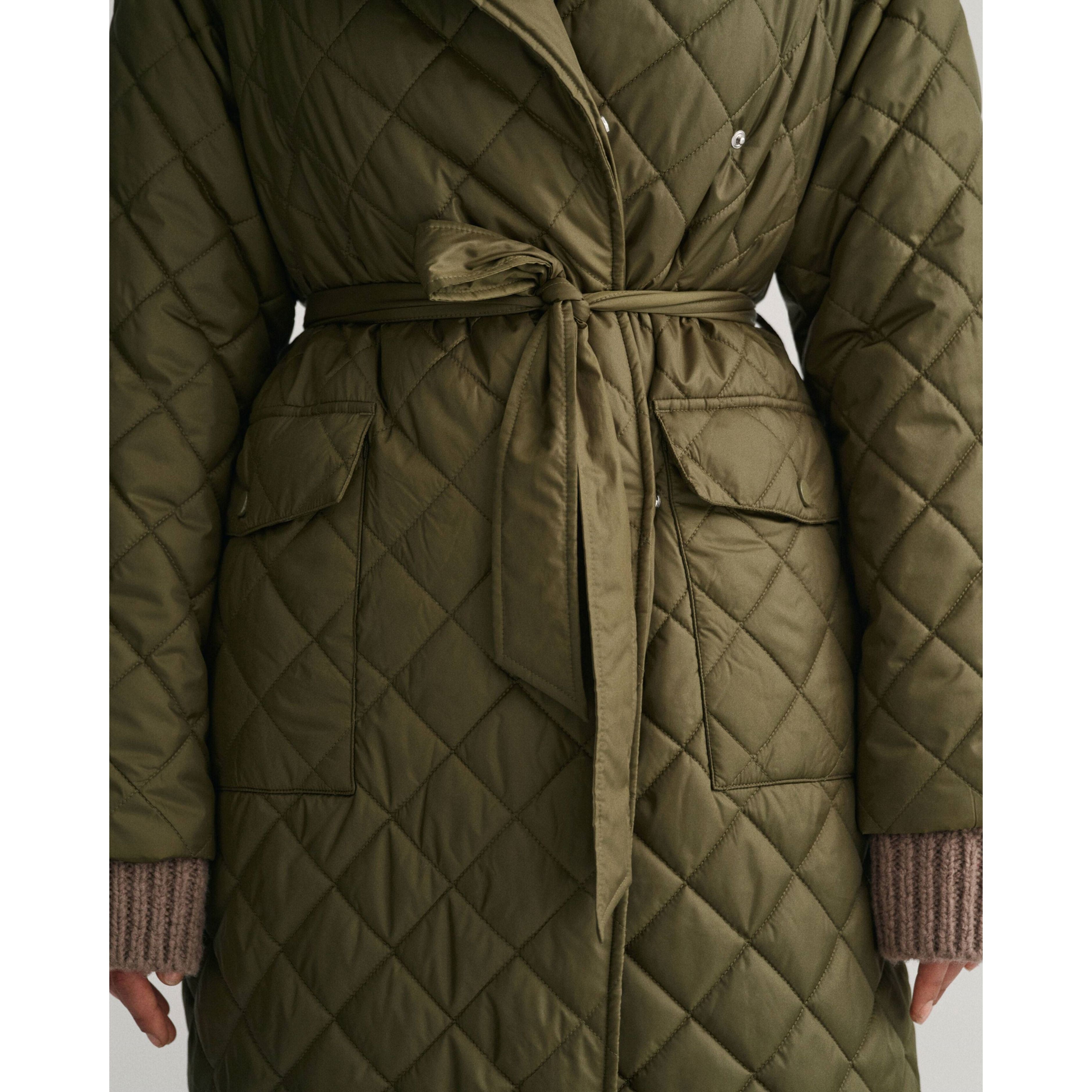 GANT Striukė moterims, Žalia, QUILTED COAT 4