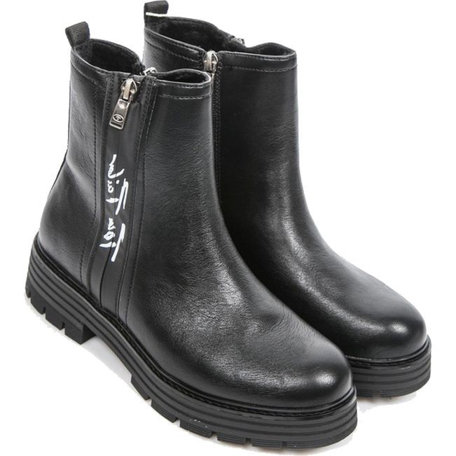 TOM TAILOR Aulinukai moterims, Juoda, BOOTIES 1