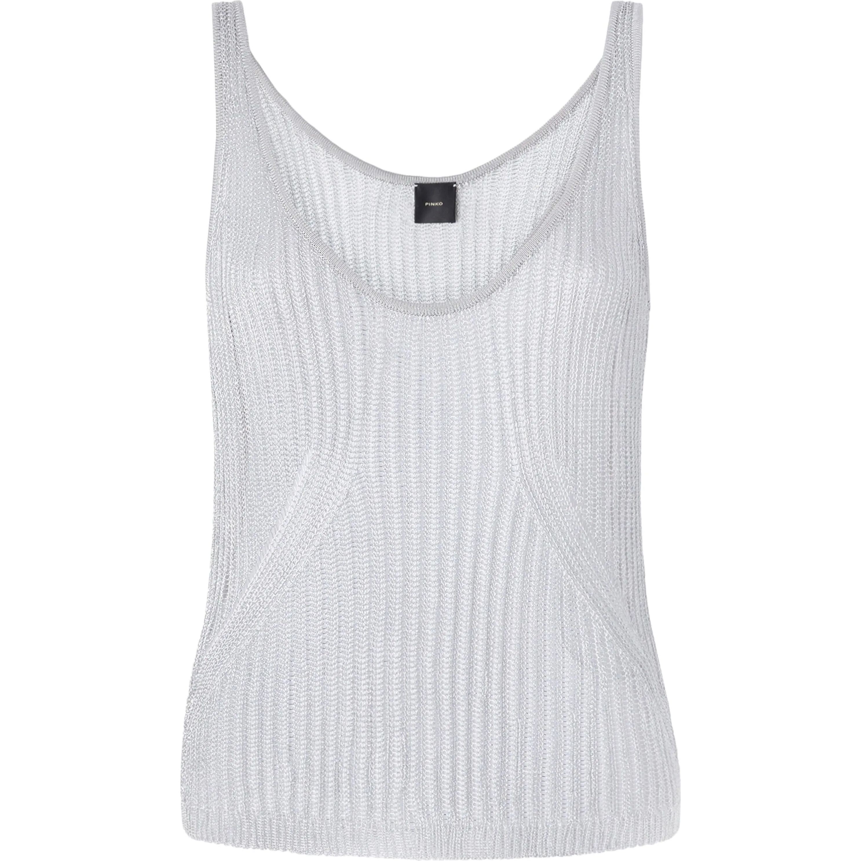 PINKO Marškiniai be rankovių moterims, Pilka, Noha tank top 1