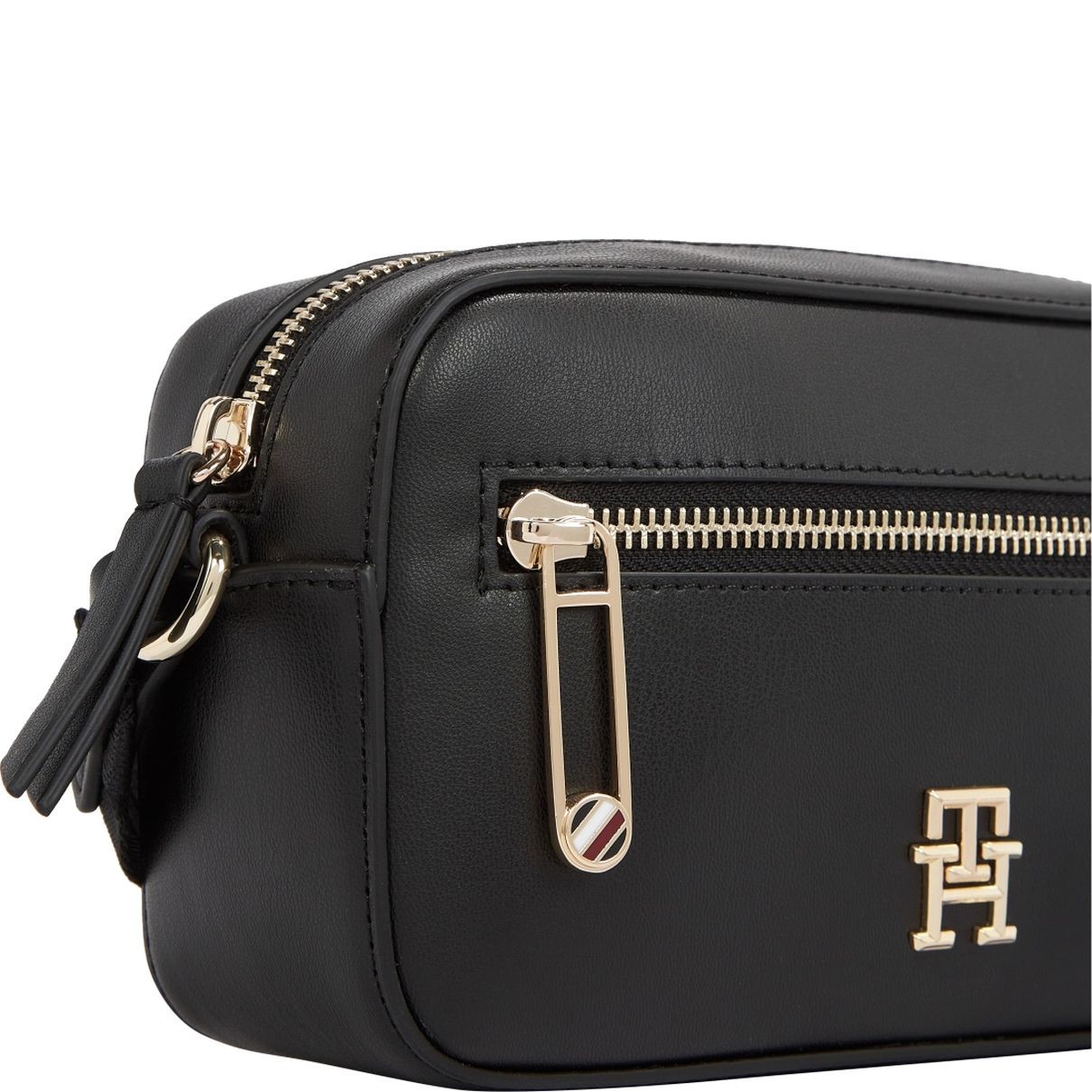 TOMMY HILFIGER Rankinė per petį moterims, Juoda, Iconic camera bag 3