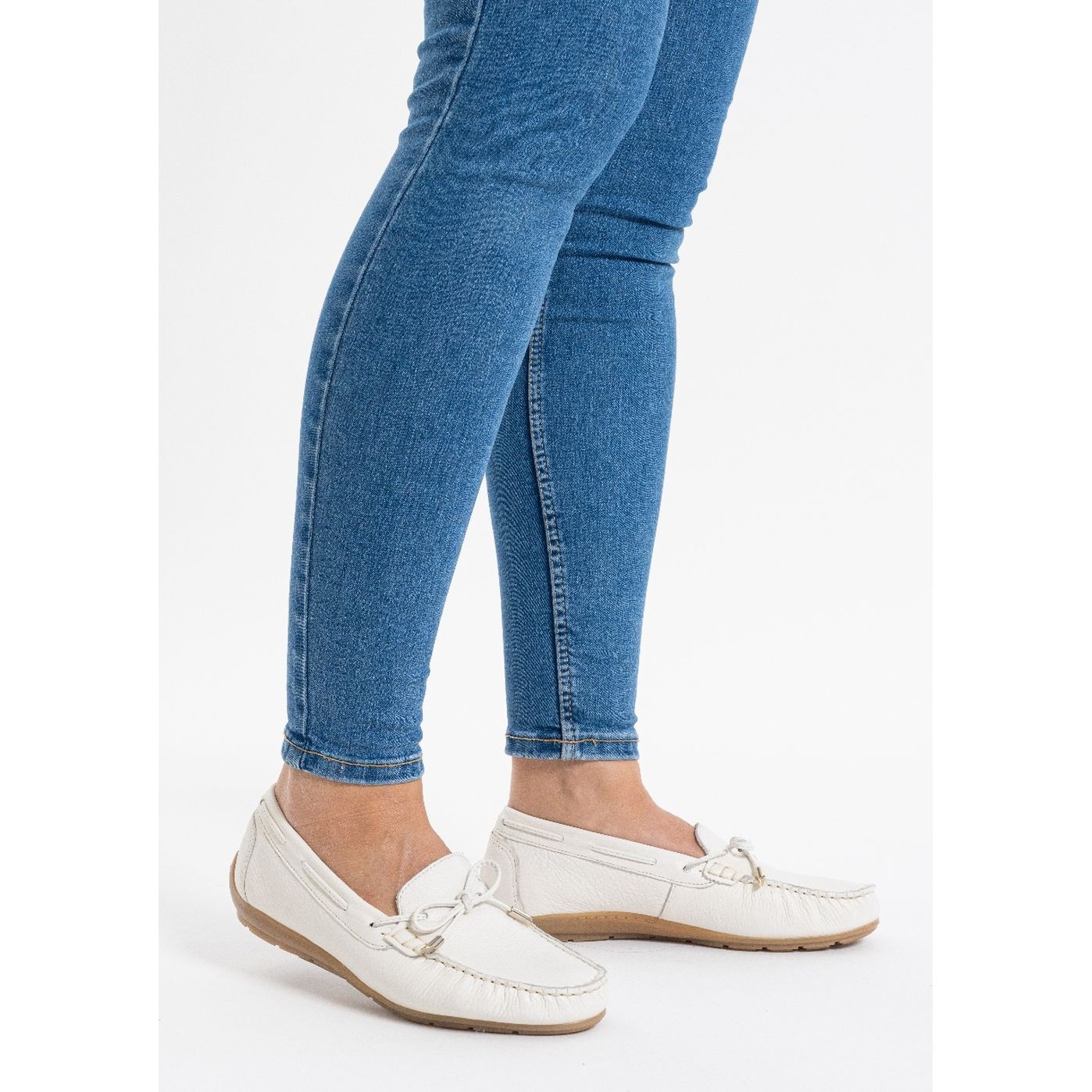 ARA Mokasinai moterims, Balta, Alabana mocasins 5