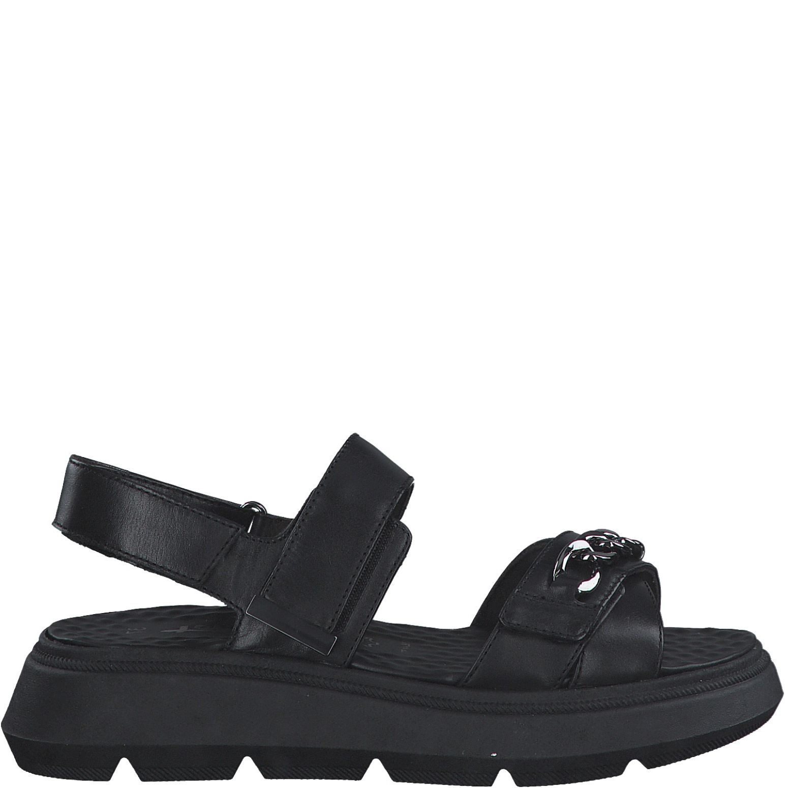 TAMARIS Basutės moterims, Juoda, SANDALS 2