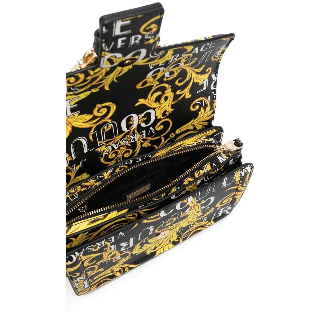 VERSACE JEANS CUTURE Rankinė - moterims, BLACK/GOLD, Range f - couture handbag 4