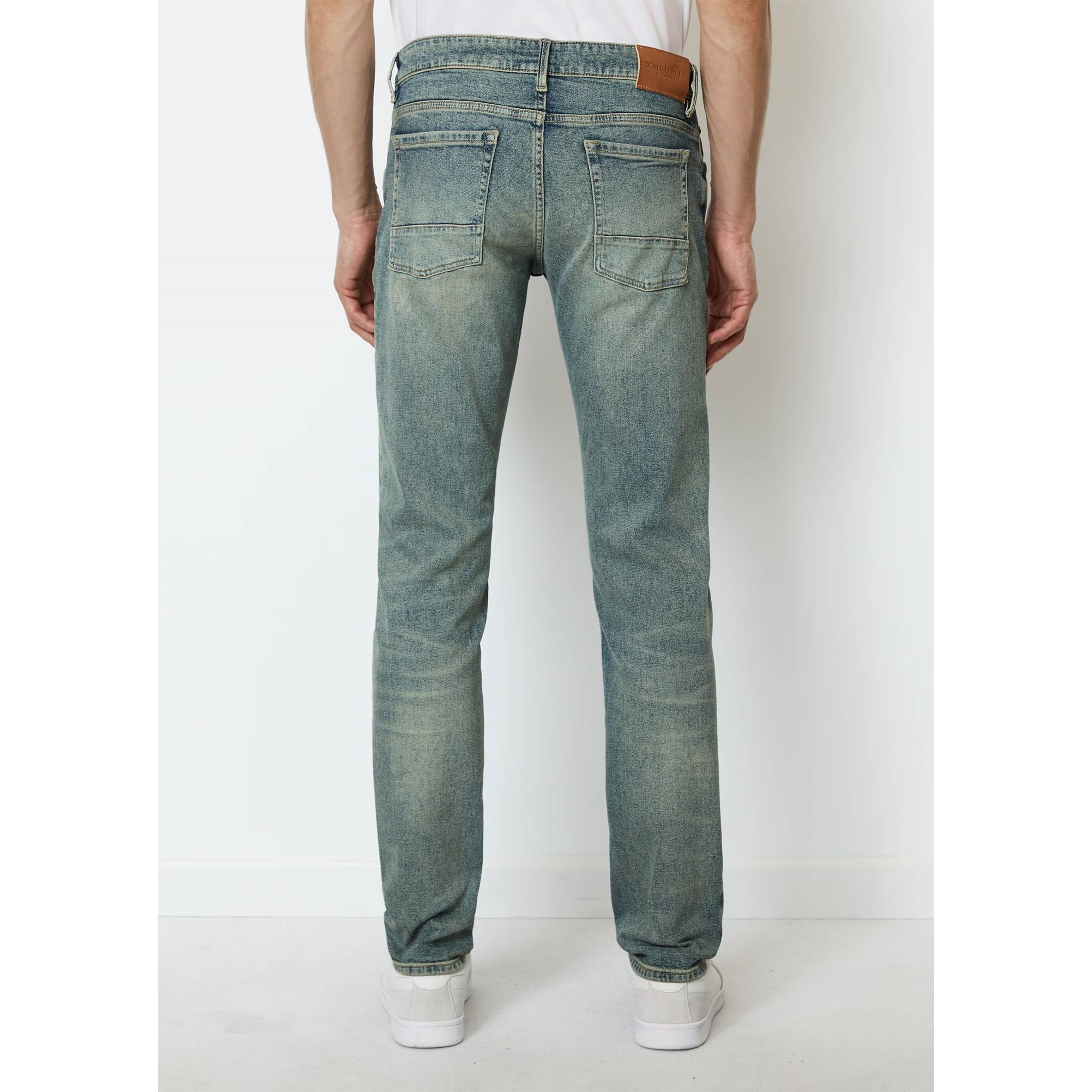 MARC O'POLO Tiesūs džinsai vyrams, Žalia 3