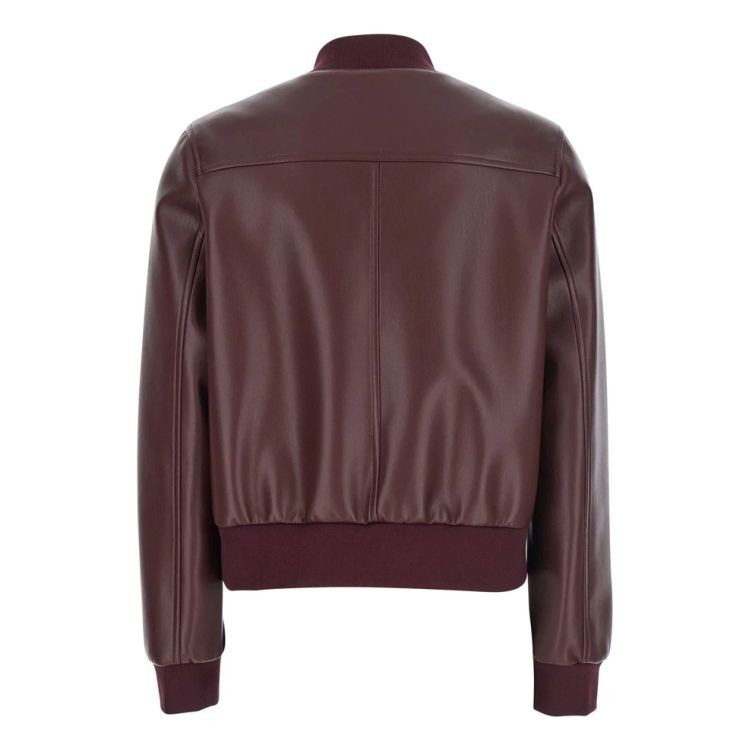 TWINSET Odinė striukė moterims, Vyšninė, Leather jacket  2