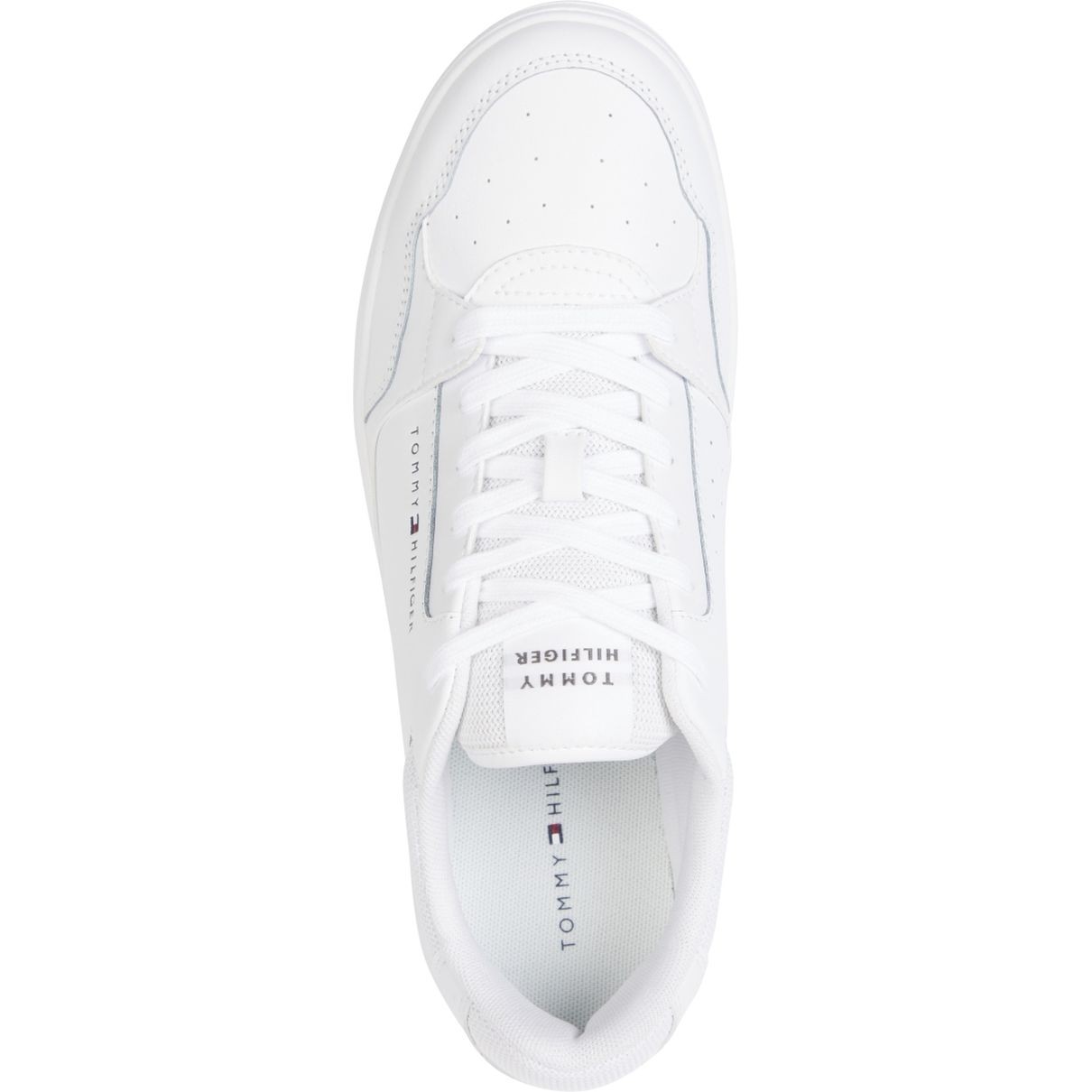 TOMMY HILFIGER Laisvalaikio bateliai vyrams, Balta, Basket core 3