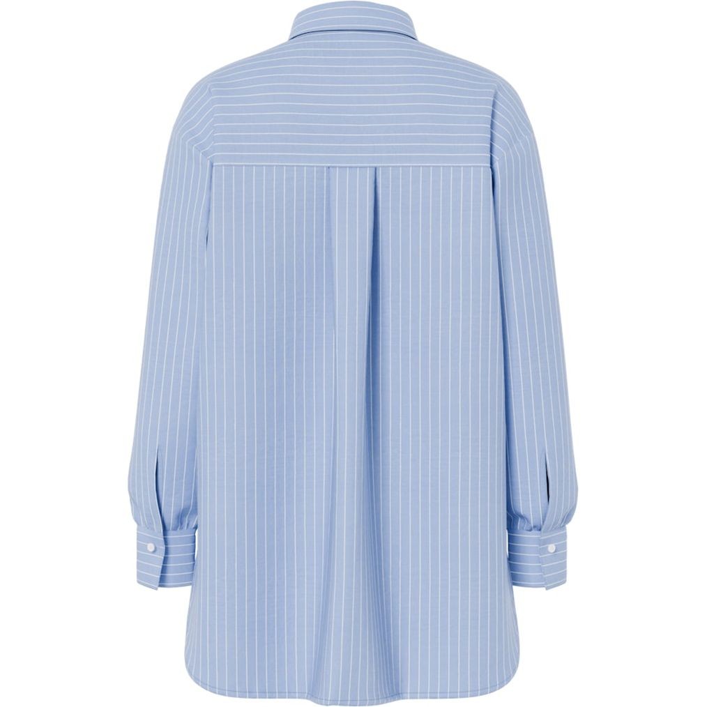 PIECES Marškiniai ilgomis rankovėmis moterims, Mėlyna, Melia shirt 2