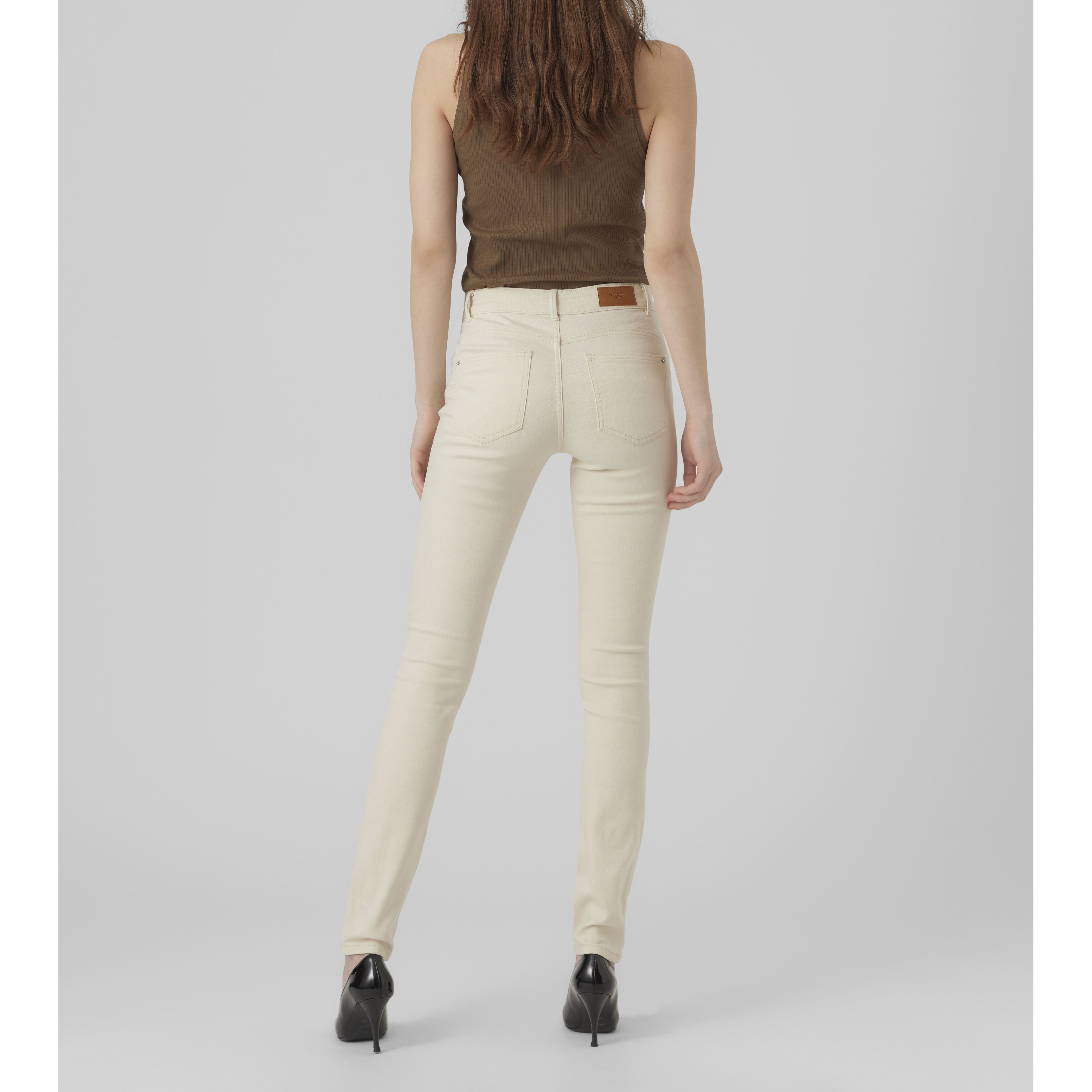 VERO MODA Tiesūs džinsai moterims, Rožinė, VMALIA MR SKINNY SHAP 4