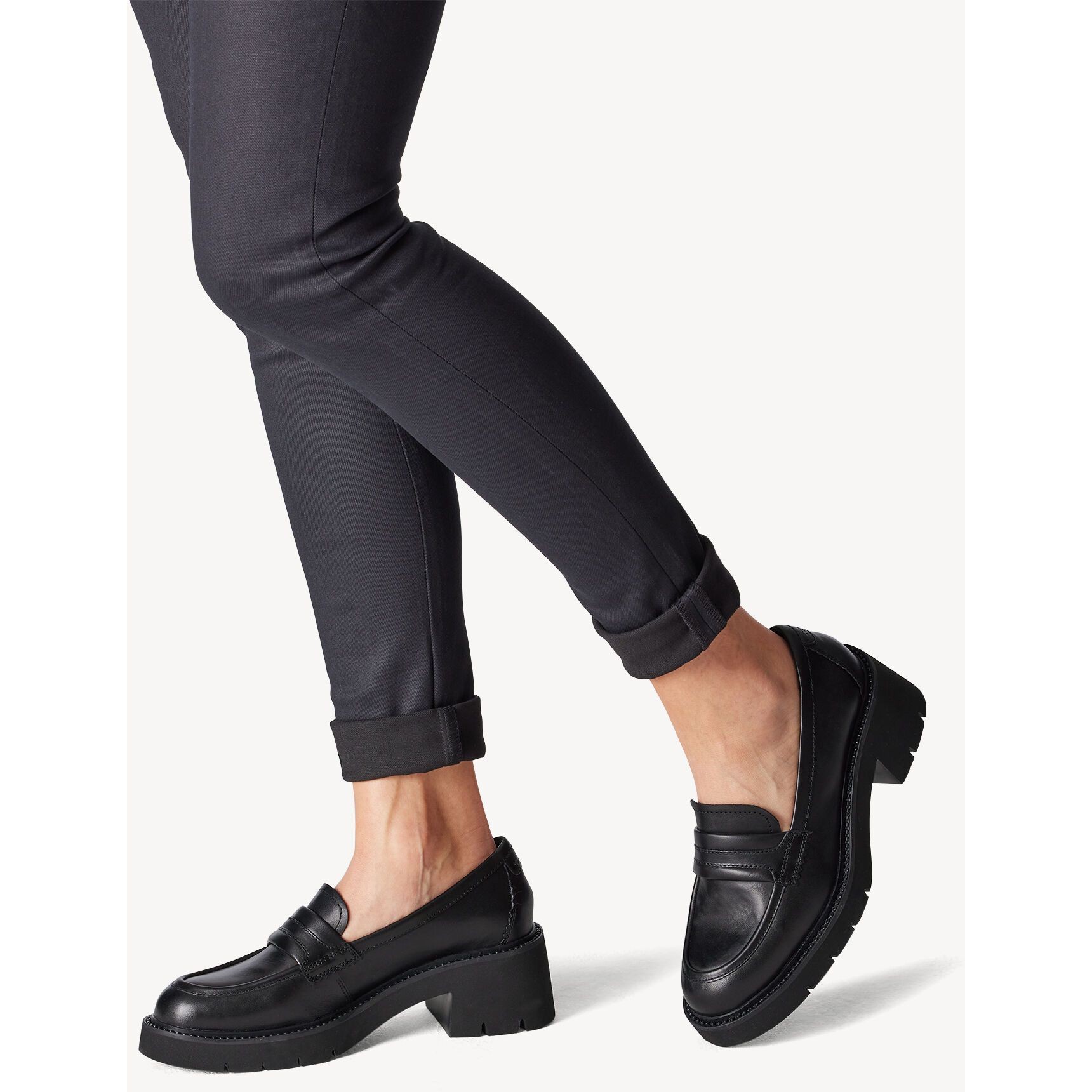 TAMARIS Loaferiai moterims, Juoda, Slipper 5