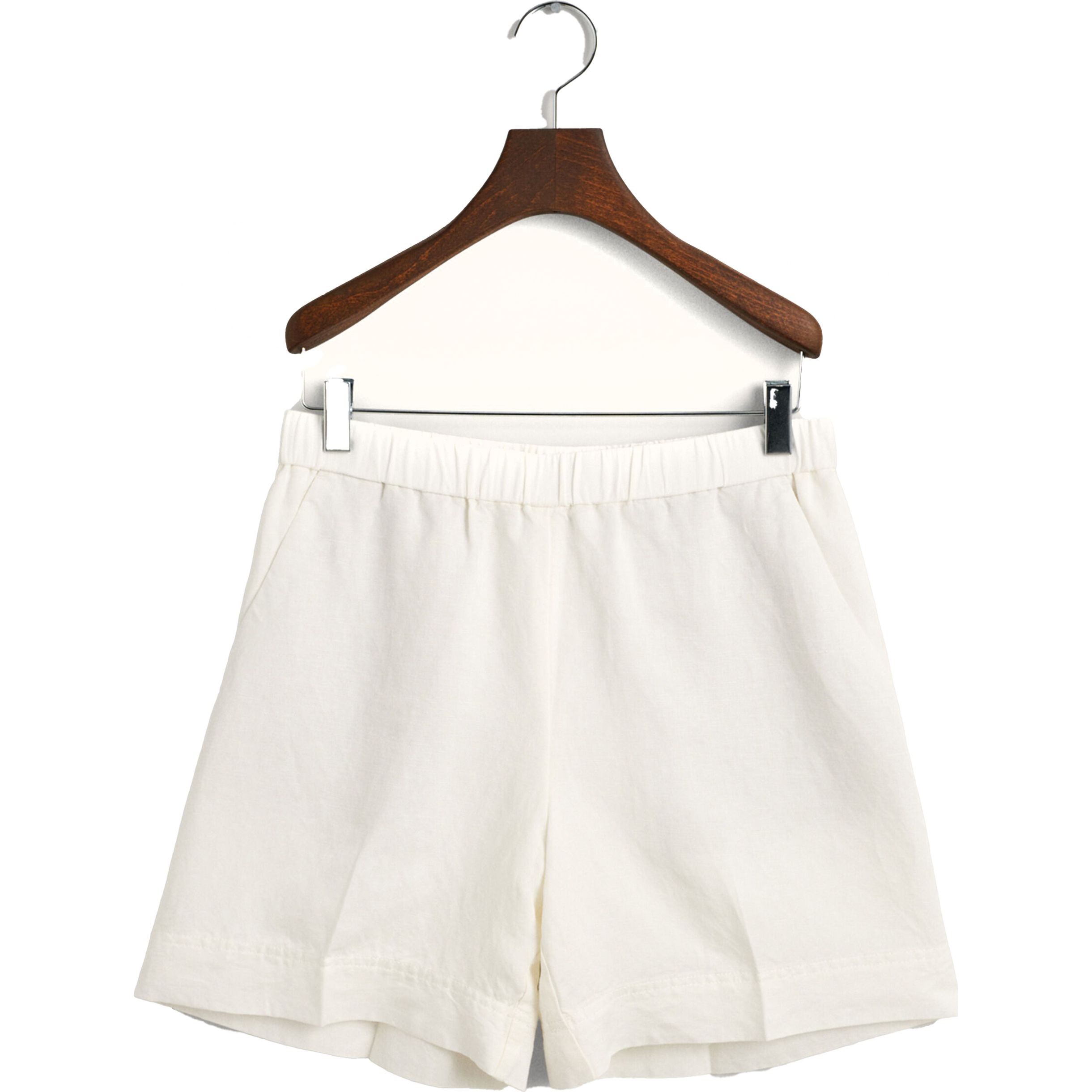 GANT Šortai moterims, Geltona, REL LINEN BLEND PULL ON SHORTS 1