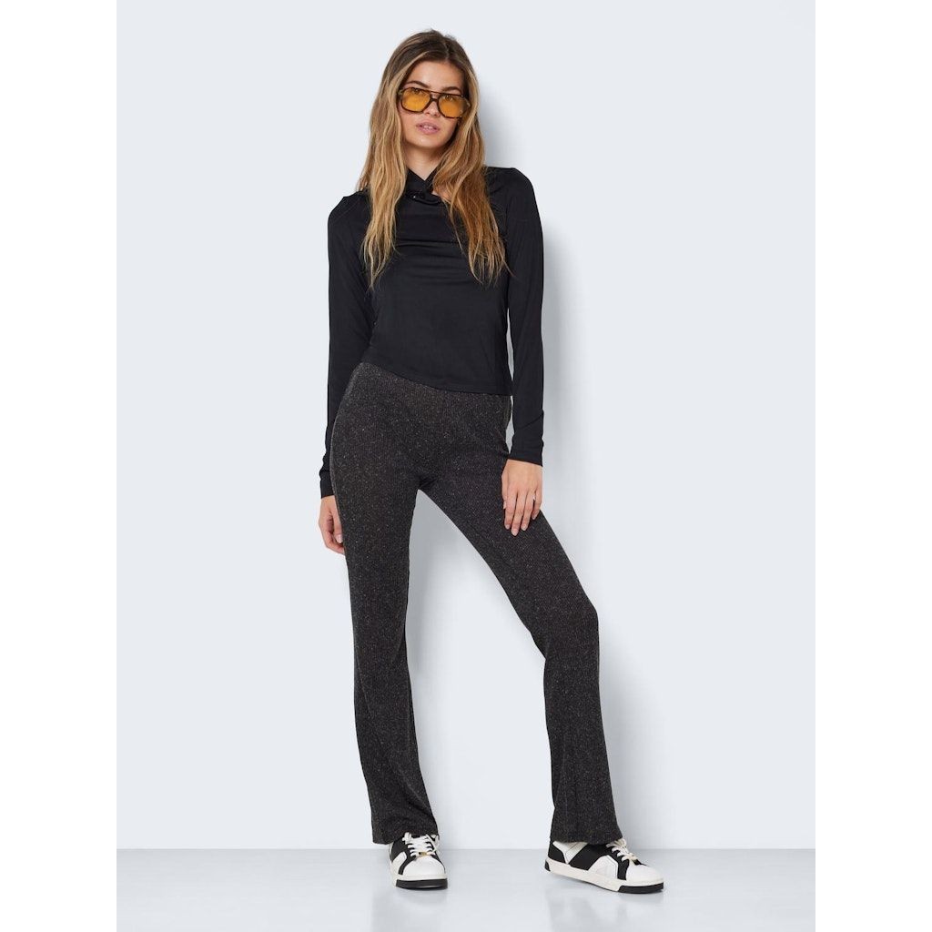 NOISY MAY Kelnės moterims, Pilka, NMPRASI HW FLARED PAN 3