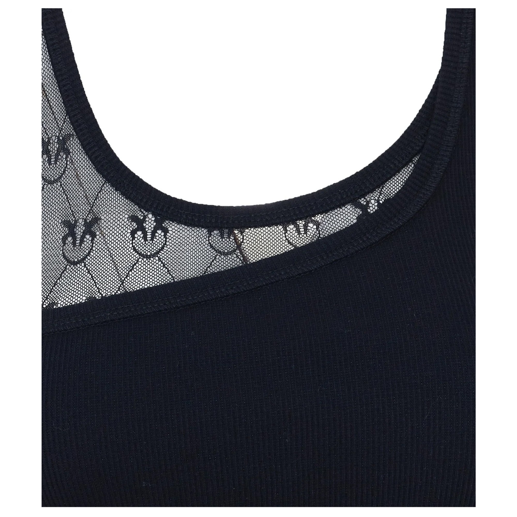 PINKO Marškiniai be rankovių moterims, Juoda, Cupboard tanktop 3