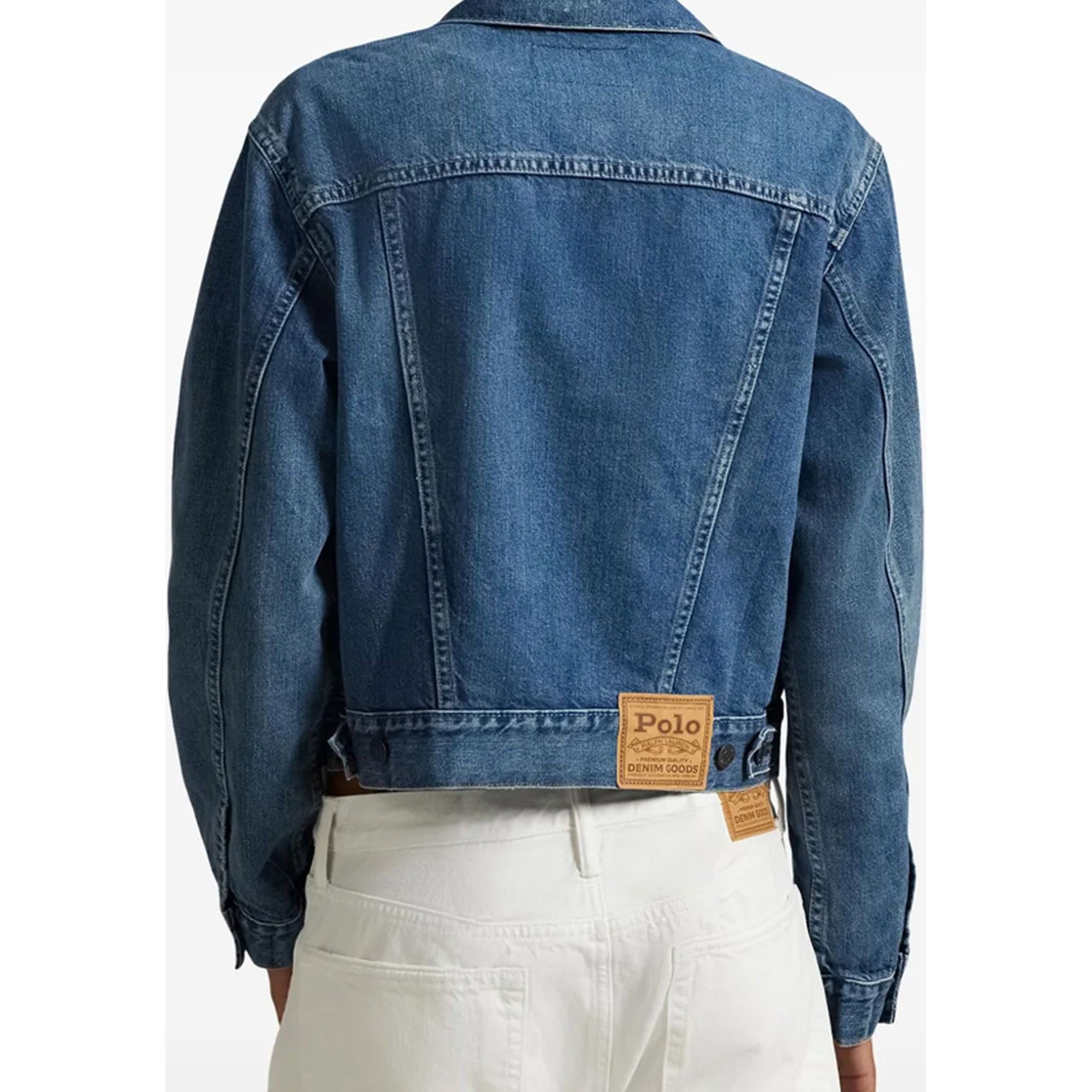 POLO RALPH LAUREN Džinsinis švarkas moterims, Mėlyna, Standard-trucker jacket 3