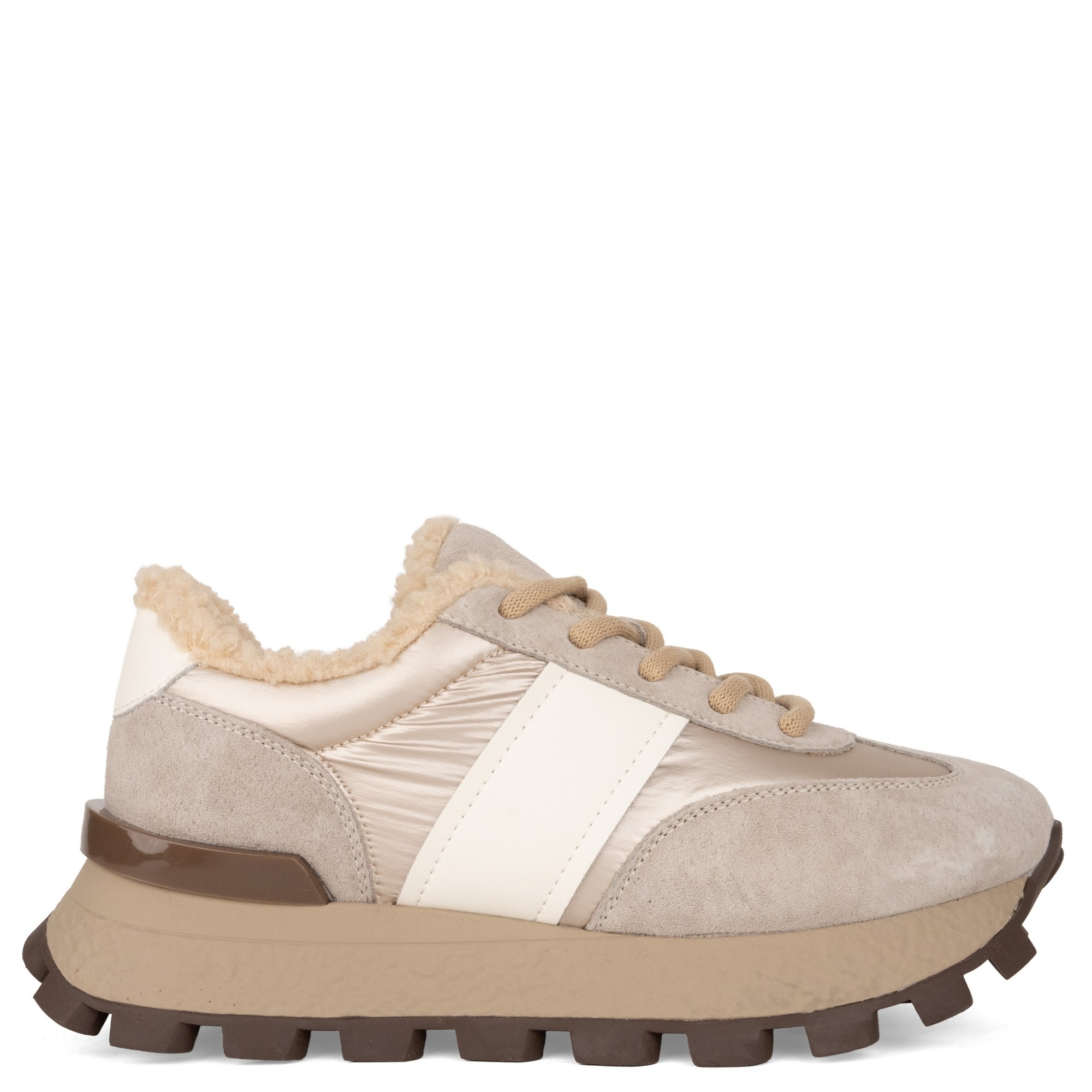 GRUNER SCHUHE Laisvalaikio bateliai moterims, Smėlio, Warm sneakers 2