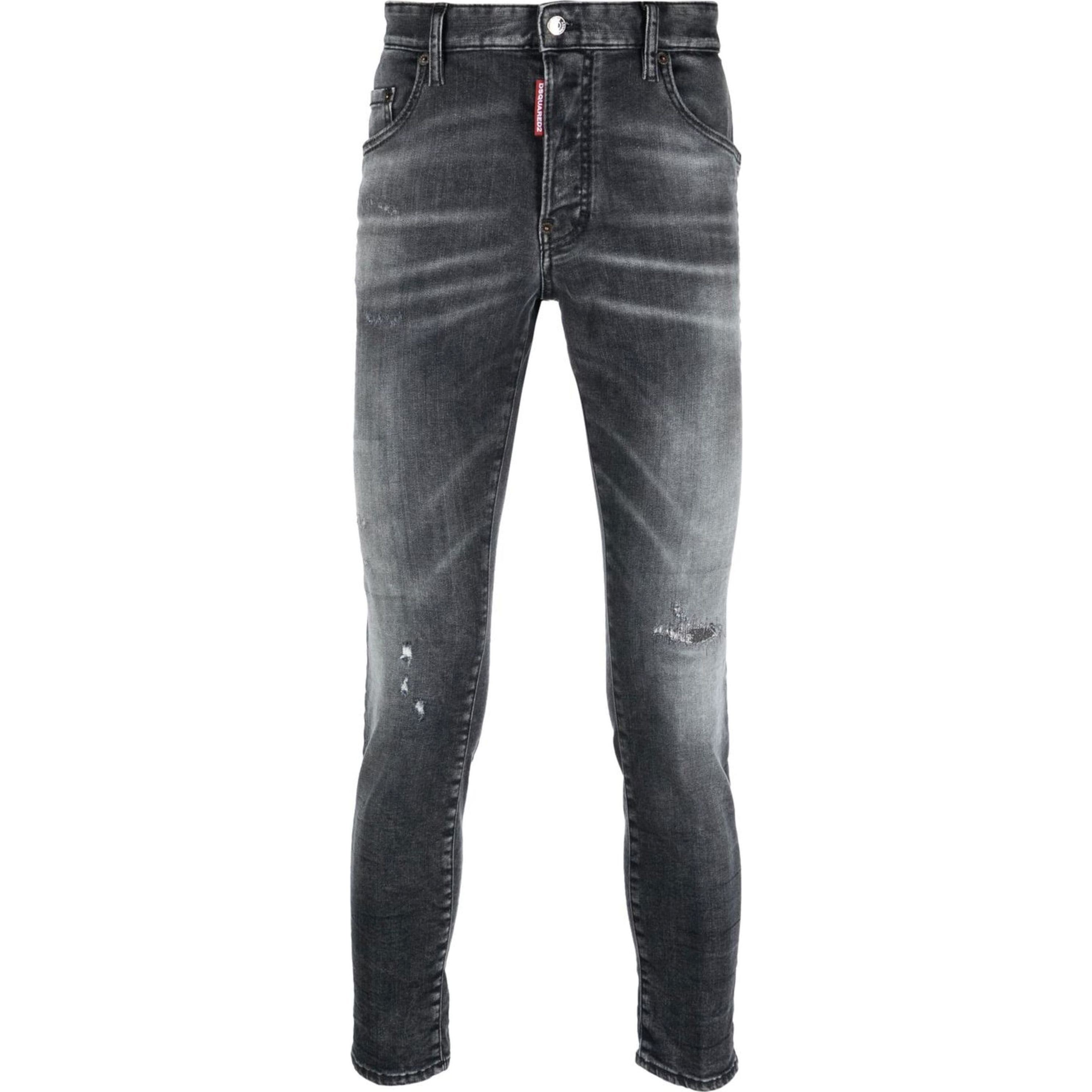 DSQUARED2 Aptempti džinsai vyrams, Juoda, Pants 5 pockets 1