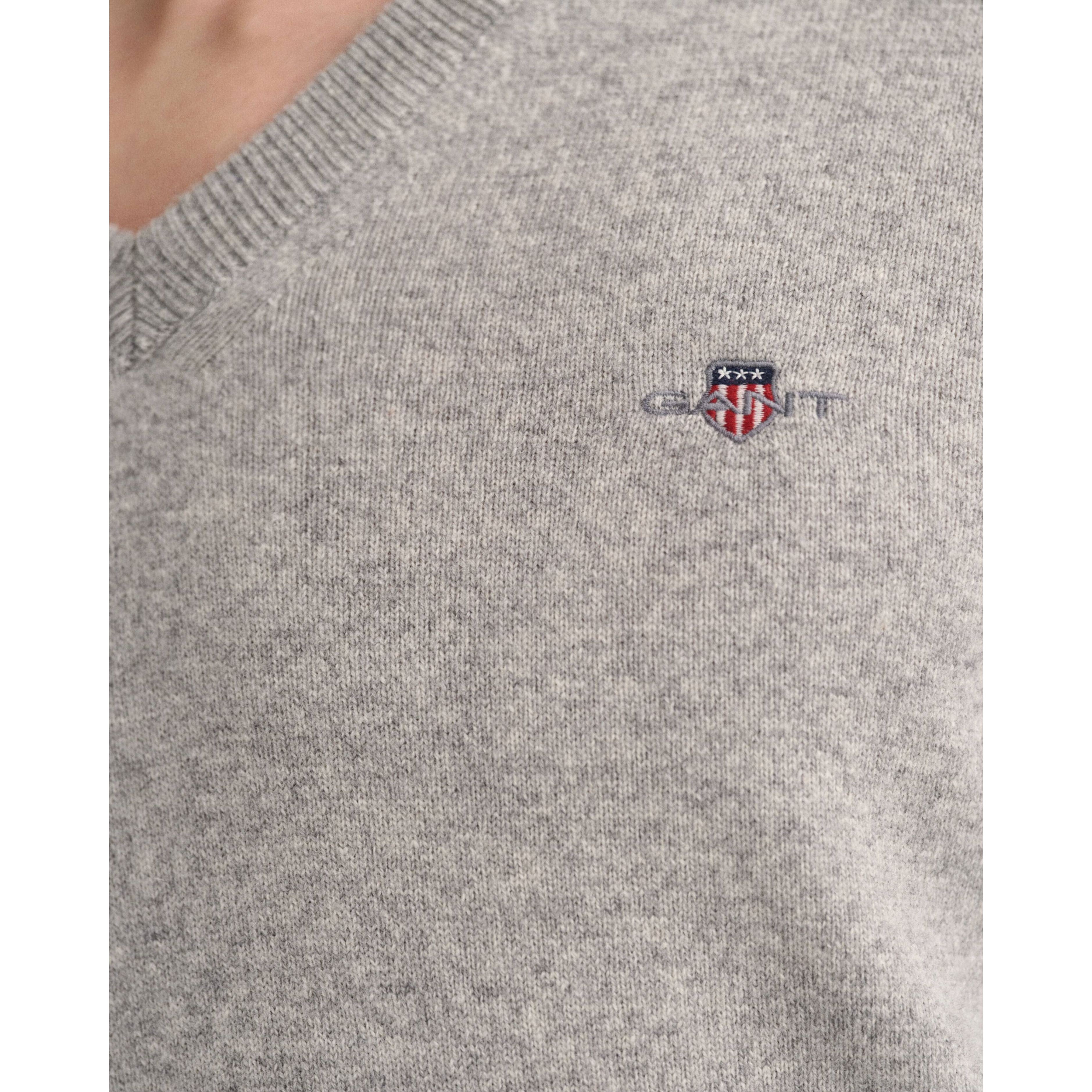 GANT Megztinis vyrams, Pilka, SUPERFINE LAMBSWOOL 4