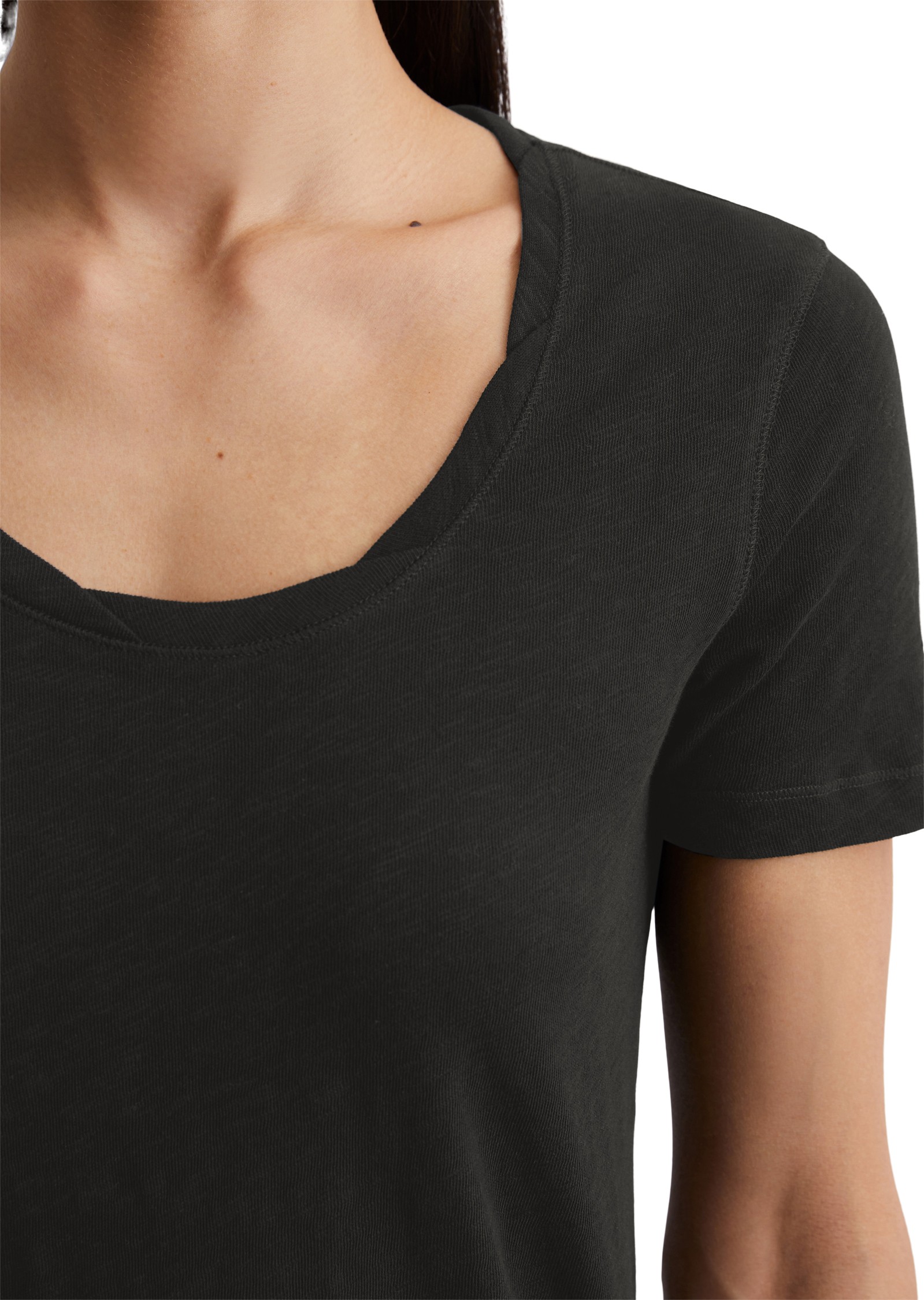 MARC O'POLO Marškinėliai trump. rankovėmis moterims, Juoda, Tshirts sh 503226151057 4