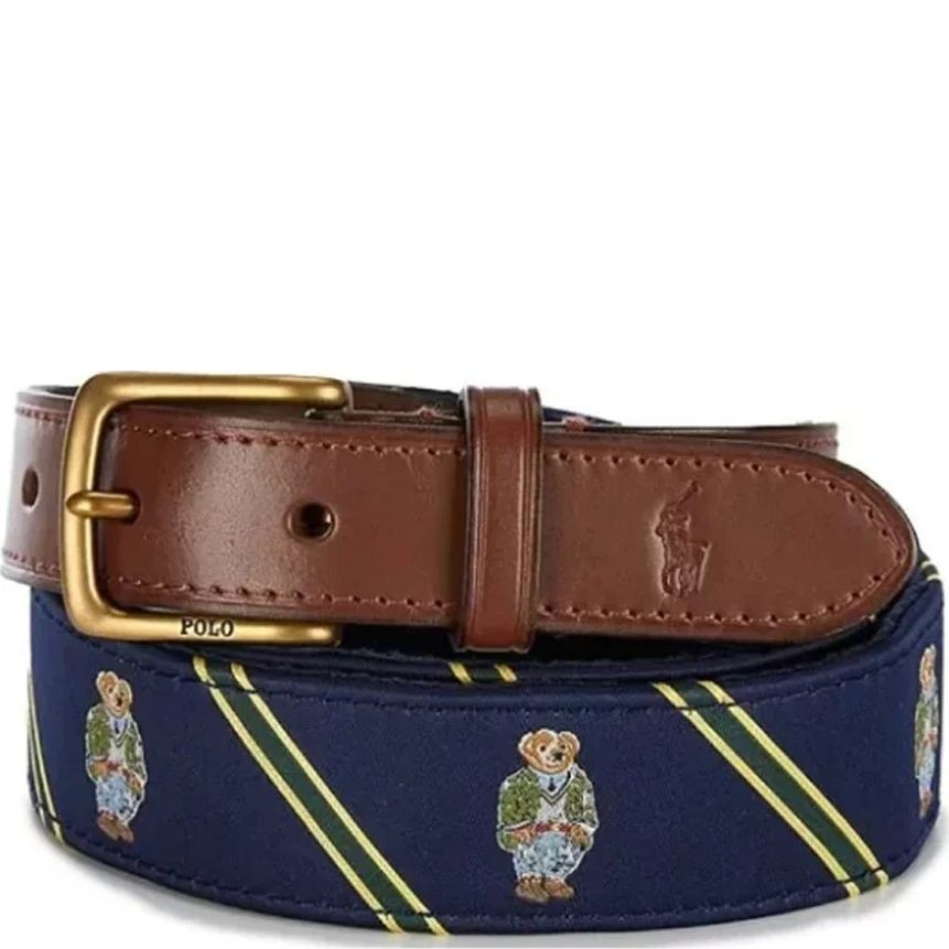 POLO RALPH LAUREN Diržas vyrams, Mėlyna, Bear belt medium 1
