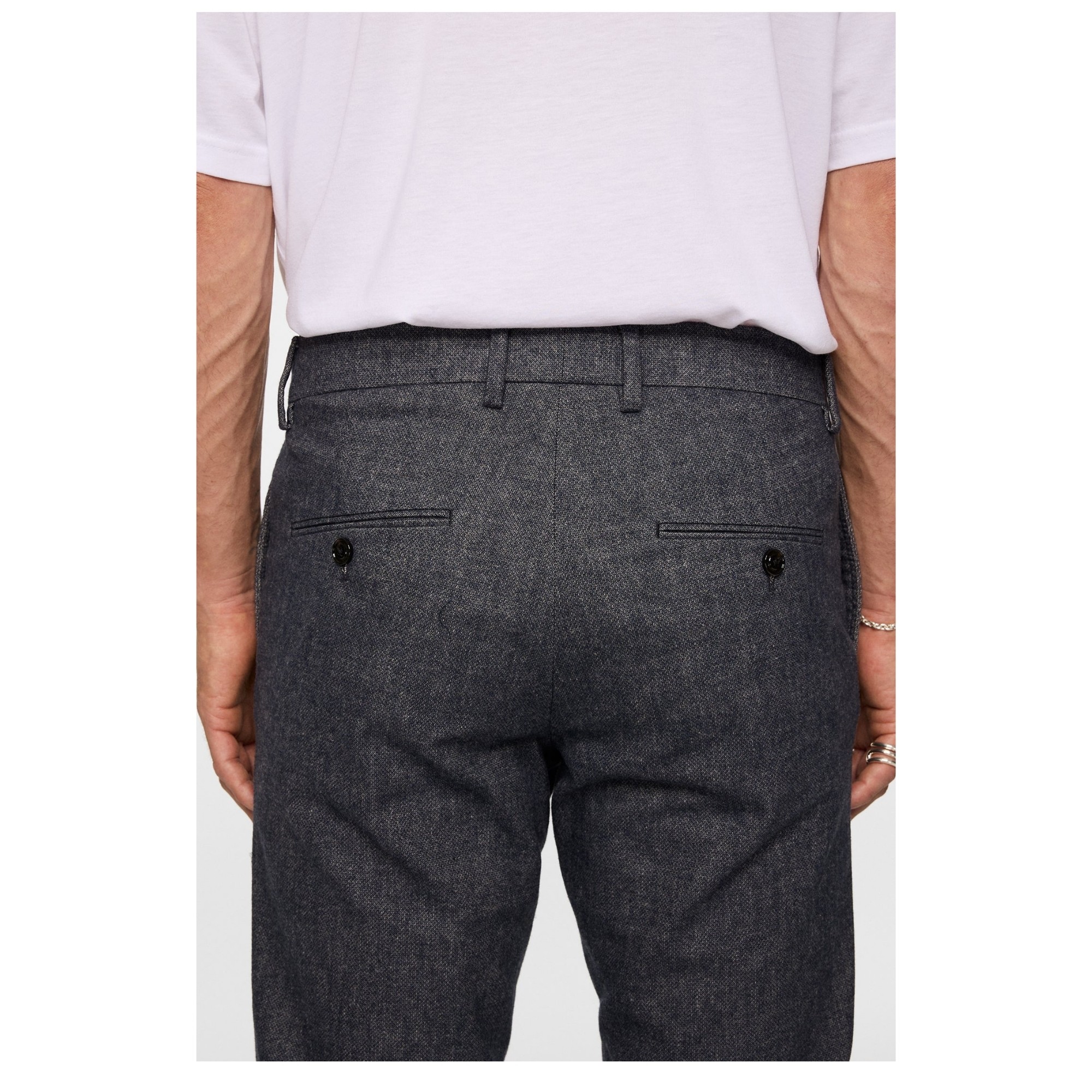 J.LINDEBERG Kelnės vyrams, Mėlyna, Ched micro pattern pants 3