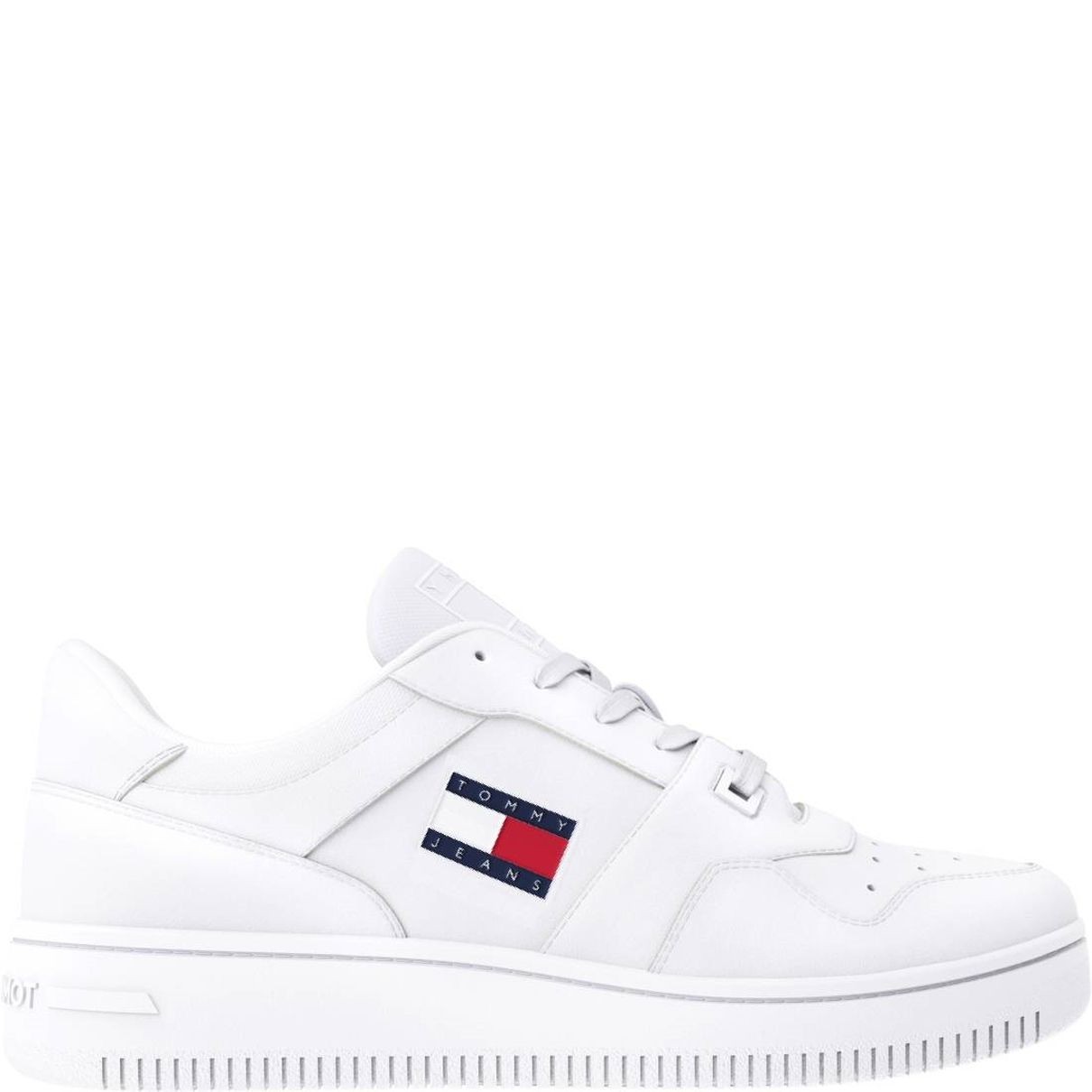 TOMMY JEANS Laisvalaikio bateliai vyrams, Balta, Retro basket 2
