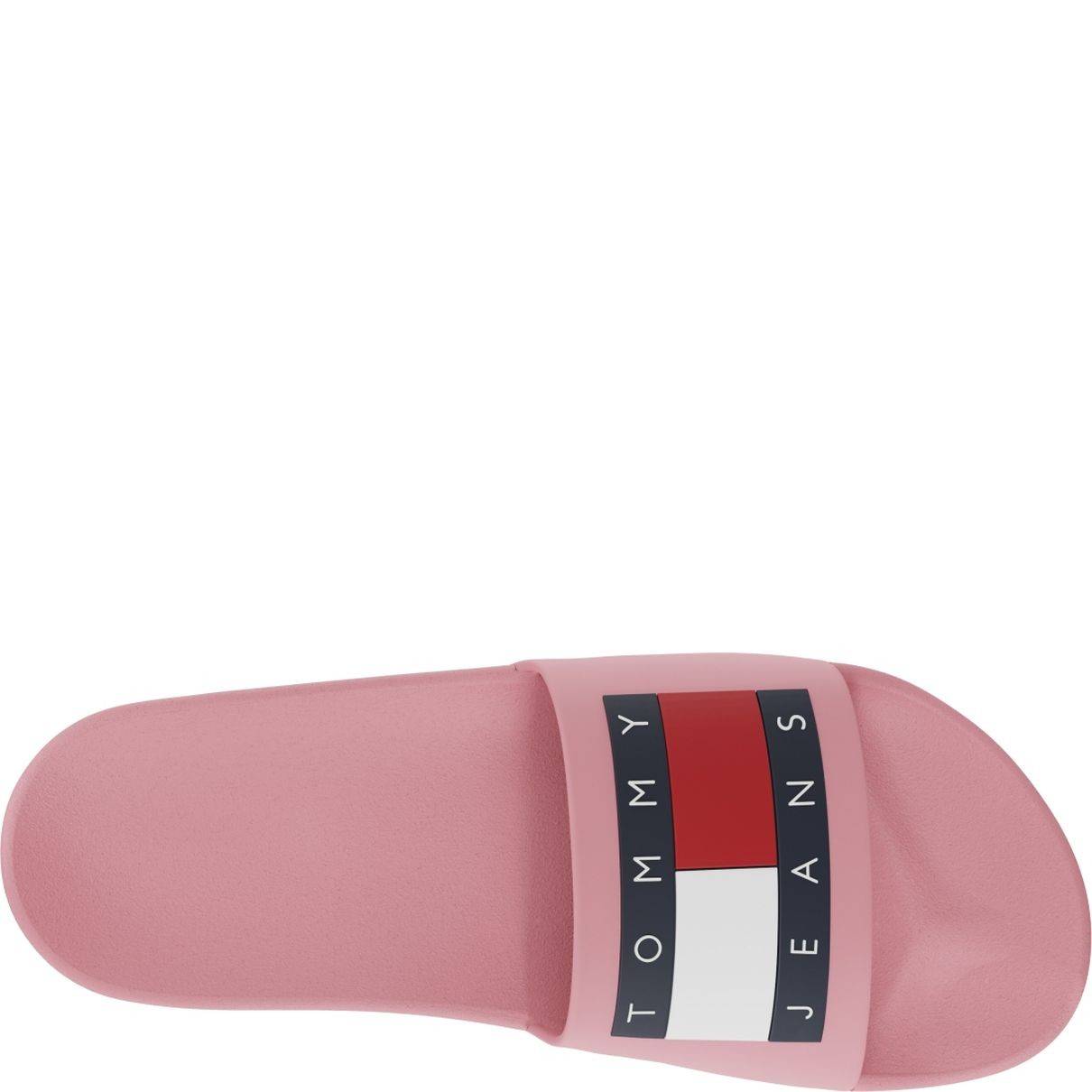 TOMMY JEANS Guminės šlepetės moterims, Rožinė, Flag pool slides 3