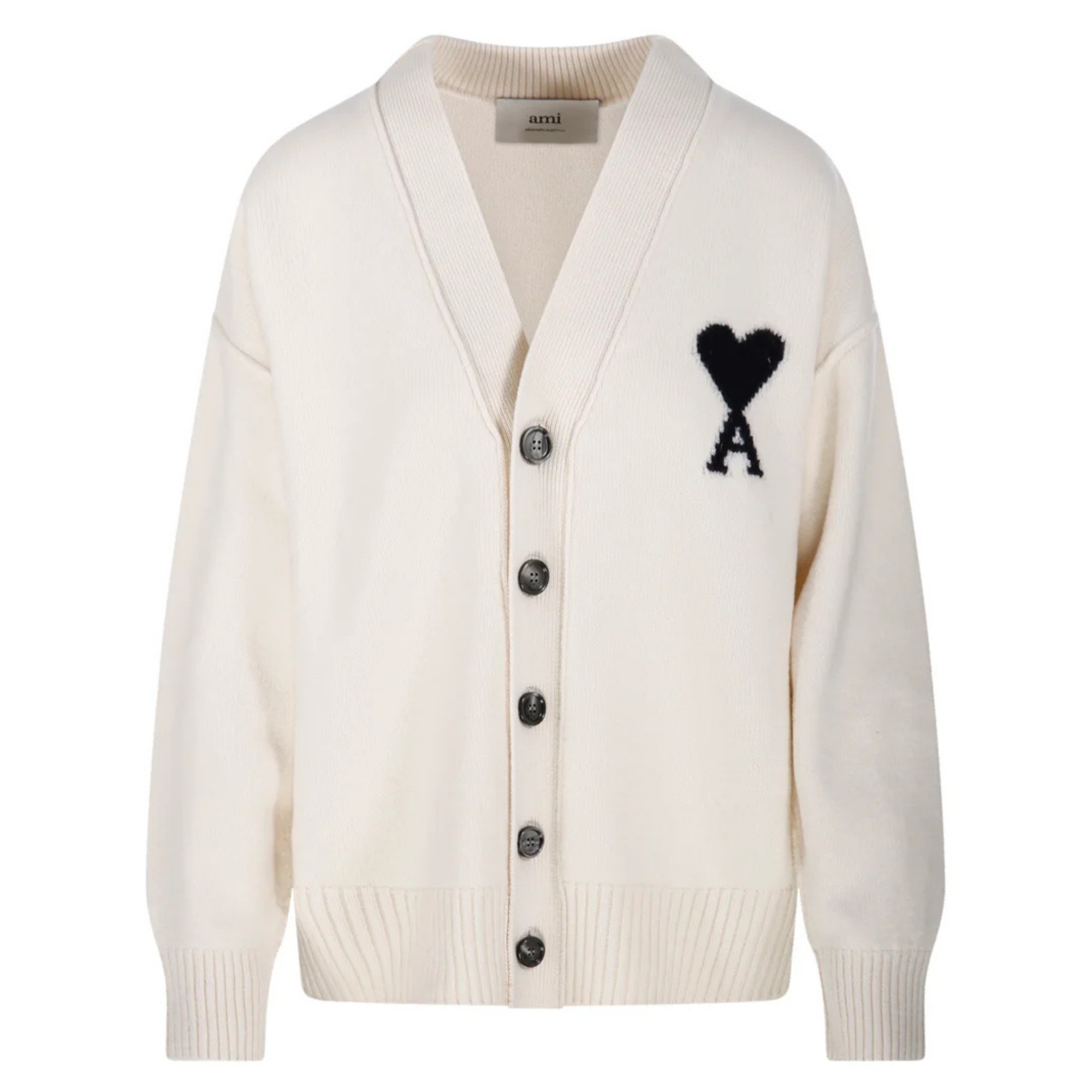 AMI PARIS Kardiganas, Marga, Cardigan with contrasted 1