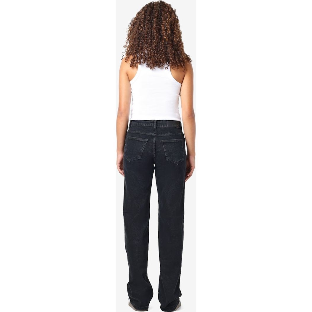 NOISY MAY Platūs džinsai moterims, Juoda, Yolanda wide jeans black 2
