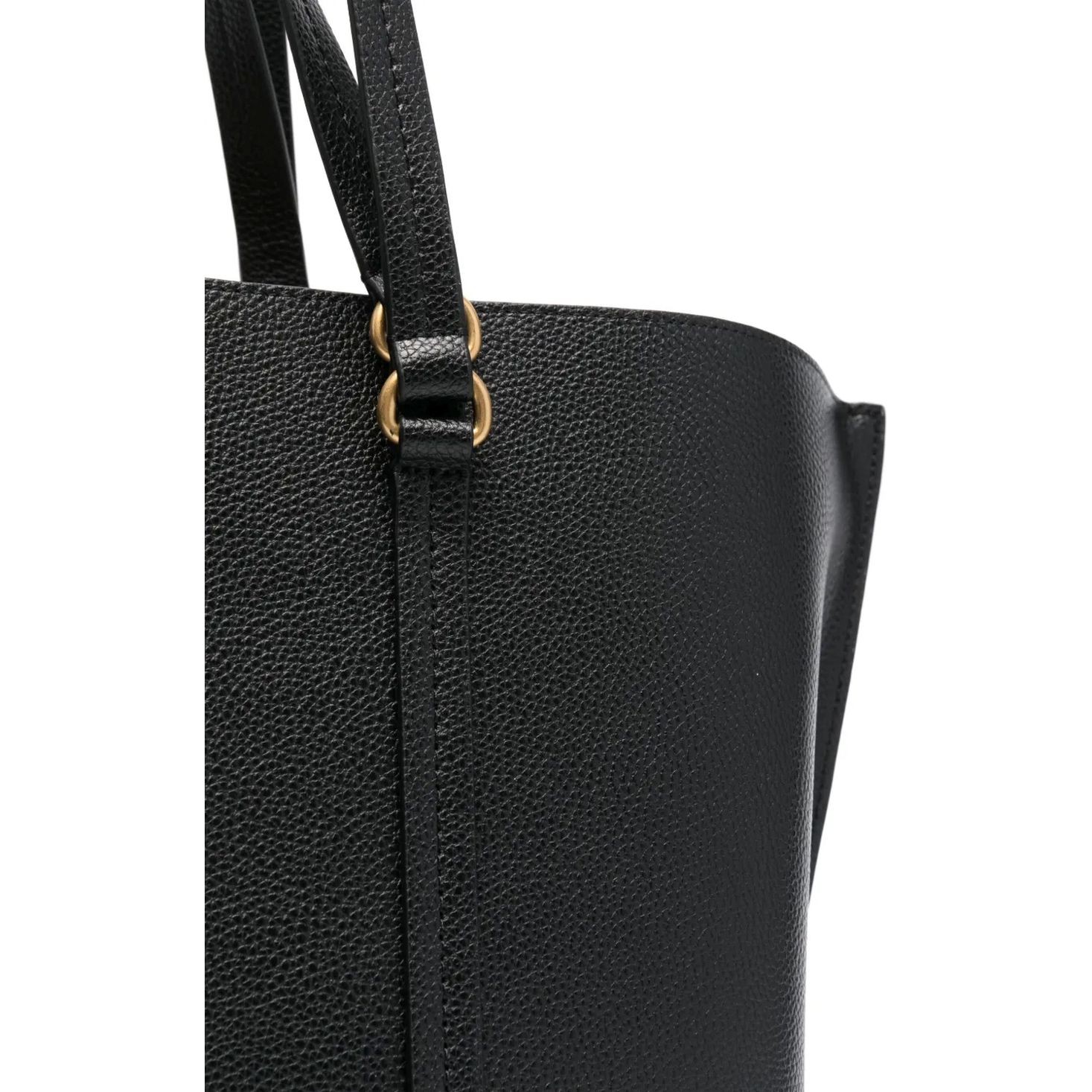 PINKO Pirkinių krepšys moterims, Juoda, Large tumbled shopper bag 3