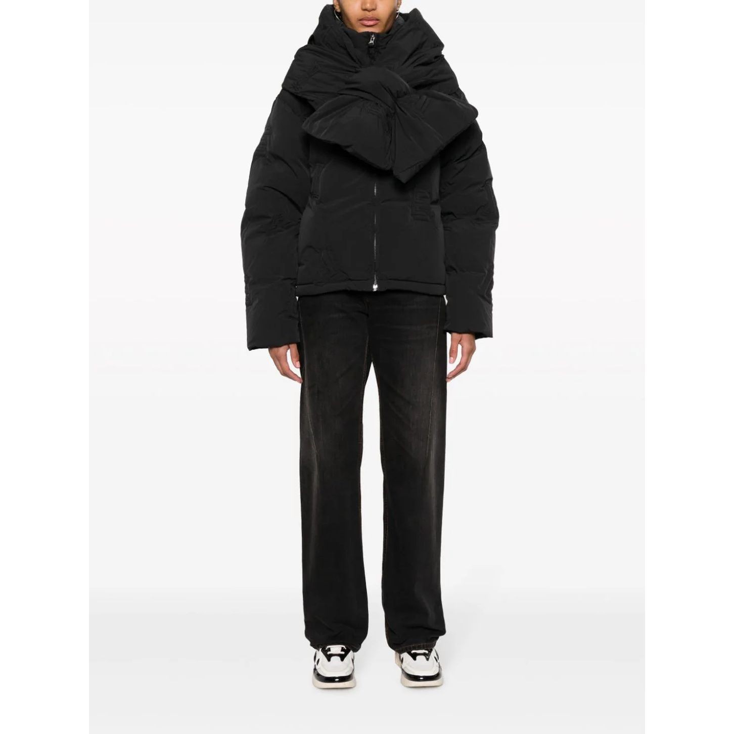 AXEL ARIGATO Pūkinė striukė moterims, Juoda, Monogram quilted puffer jacket 2