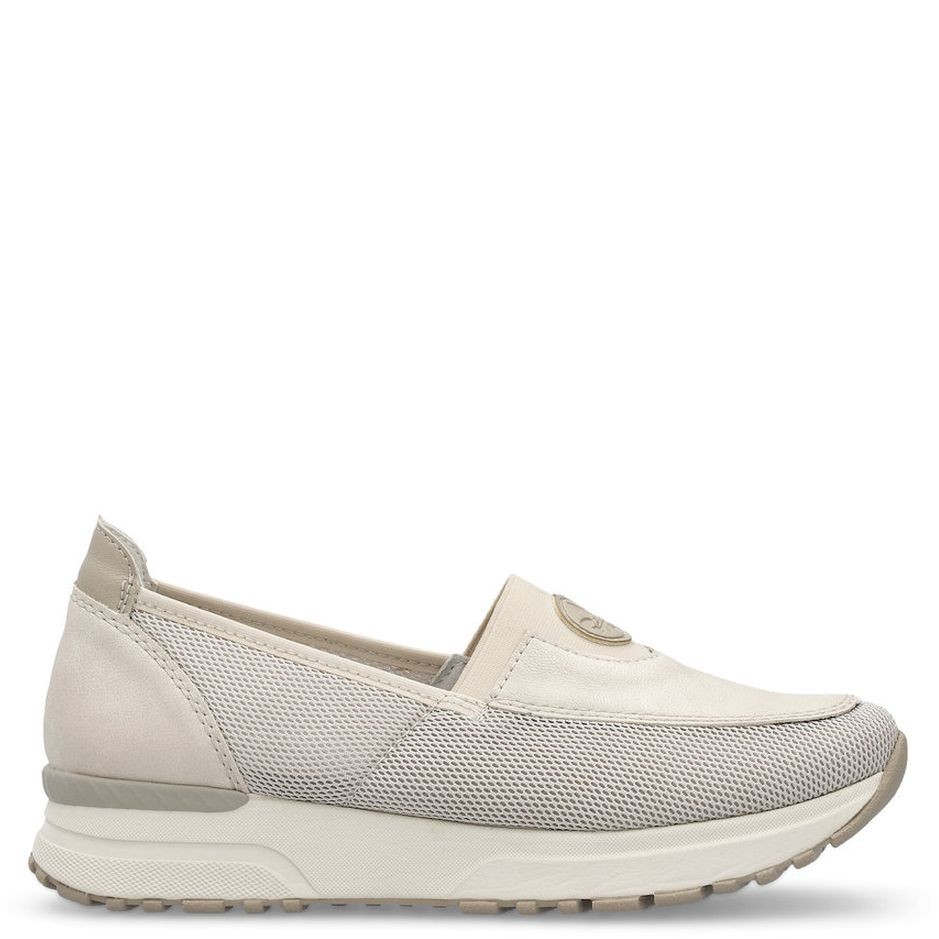 RIEKER Laisvalaikio bateliai moterims, Smėlio, LEISURE 4