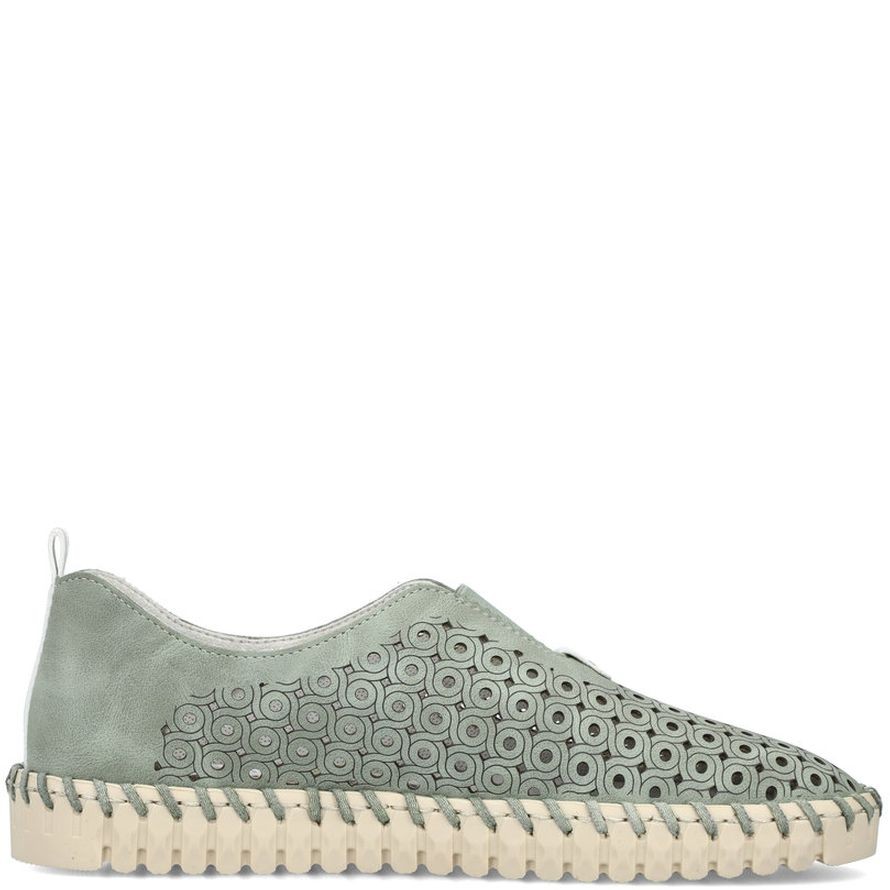 RIEKER Laisvalaikio bateliai moterims, Žalia, LEISURE 6