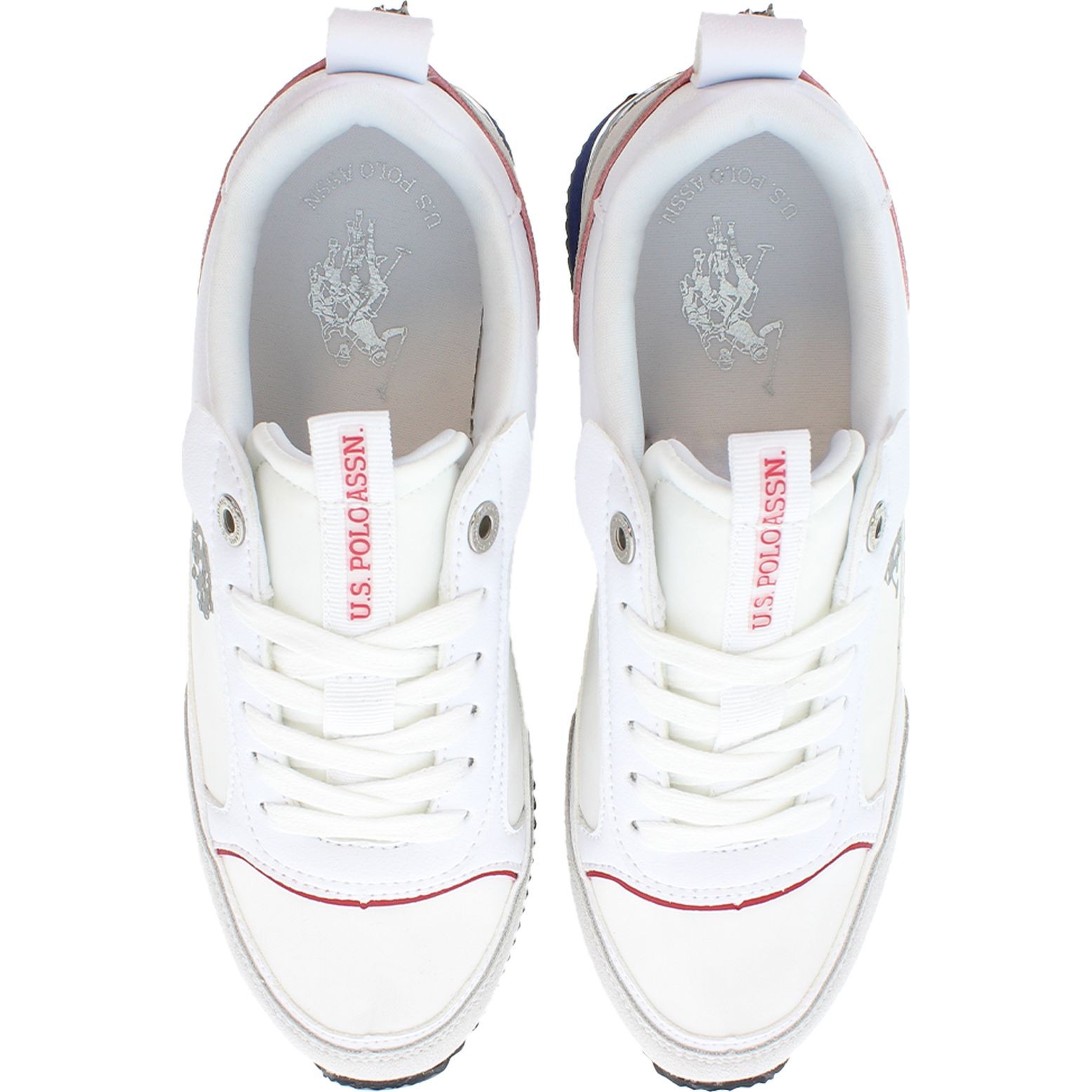 U.S.POLO Laisvalaikio bateliai moterims, Balta, FRISBY 4