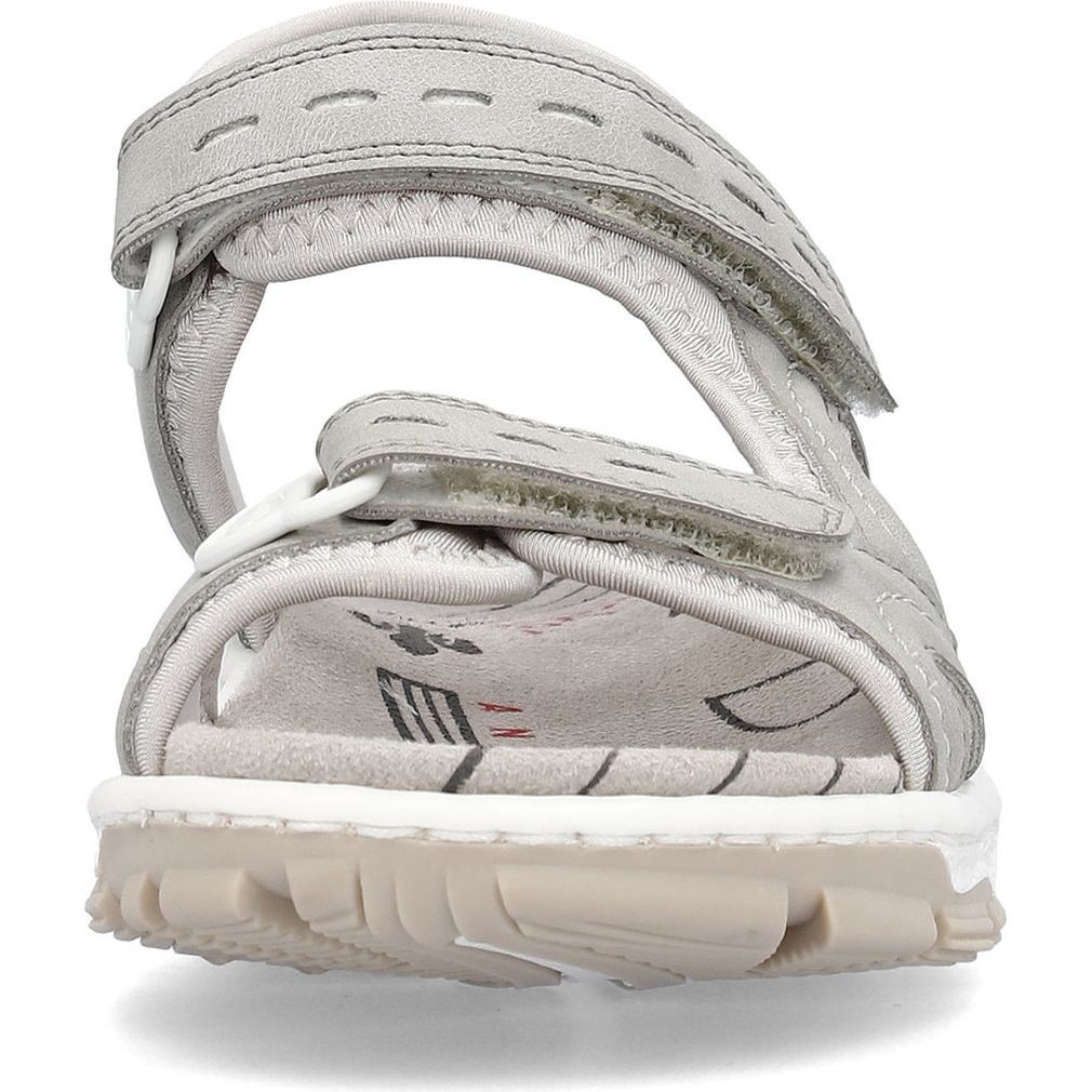 RIEKER Basutės moterims, Pilka, SANDALS 6