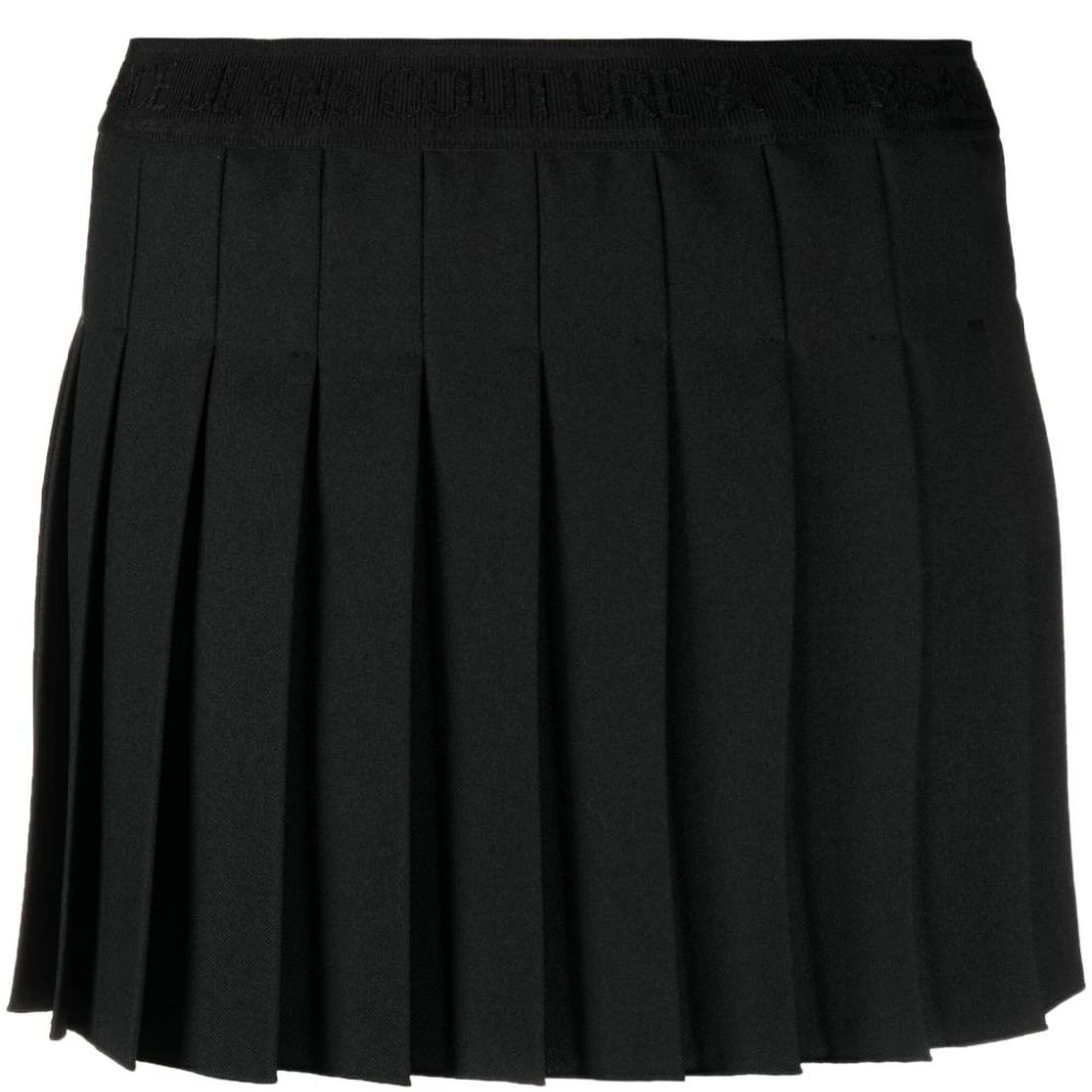 VERSACE JEANS CUTURE Mini sijonas moterims, Juoda, Mini skirt 1