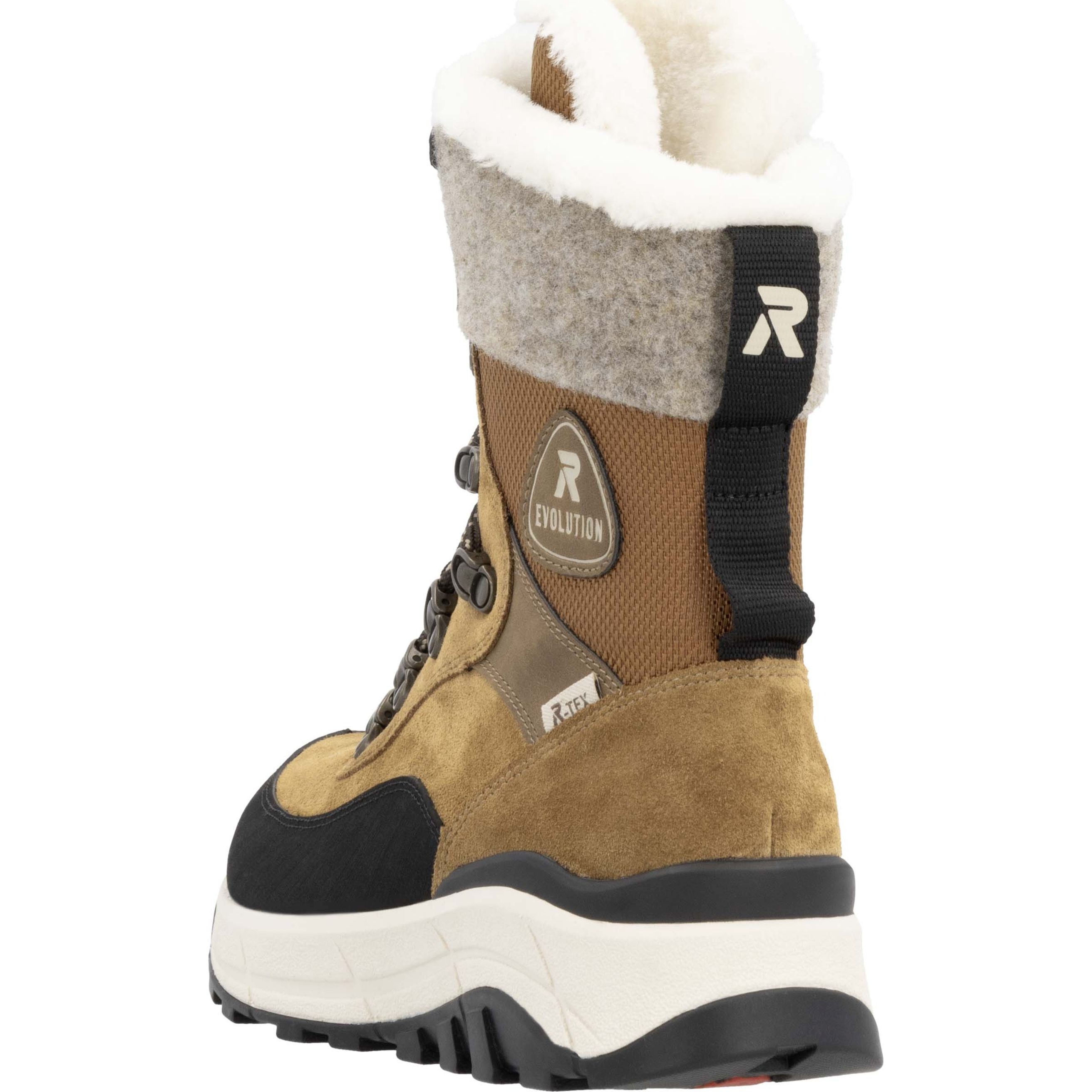 RIEKER EVOLUTION Aulinukai moterims, Ruda, Ladies mid height boots 6