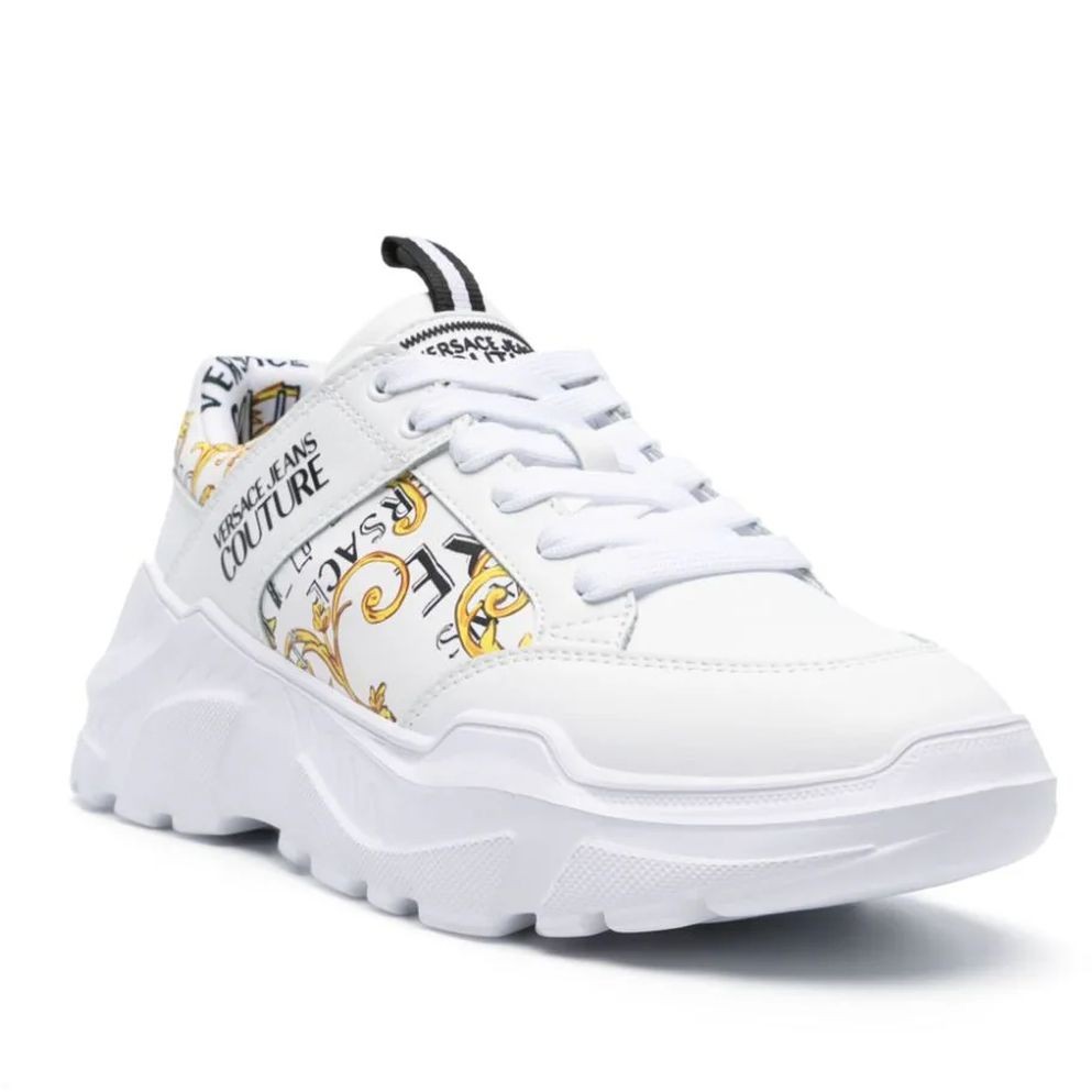VERSACE JEANS CUTURE Sportbačiai vyrams, Balta, Fondo Speedtrack Sneakers 1