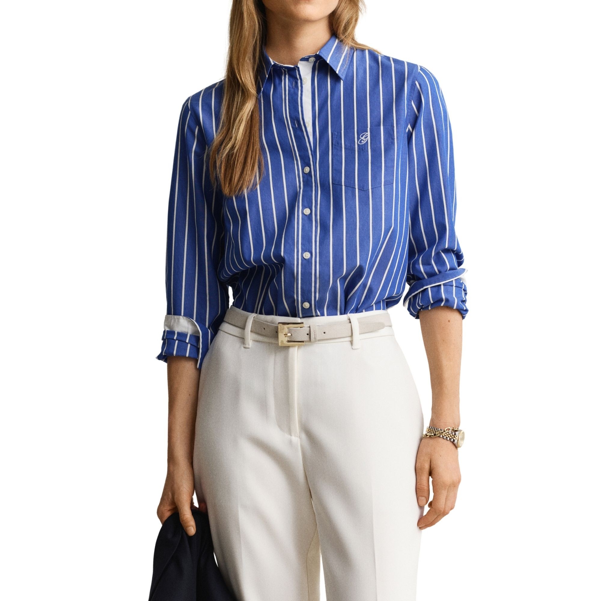 GANT Marškiniai ilgomis rankovėmis moterims, Mėlyna, 4300705-417 Shirts lon 2