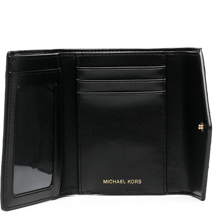 MICHAEL KORS Piniginė moterims, Juoda, Medium trifold wallet 3