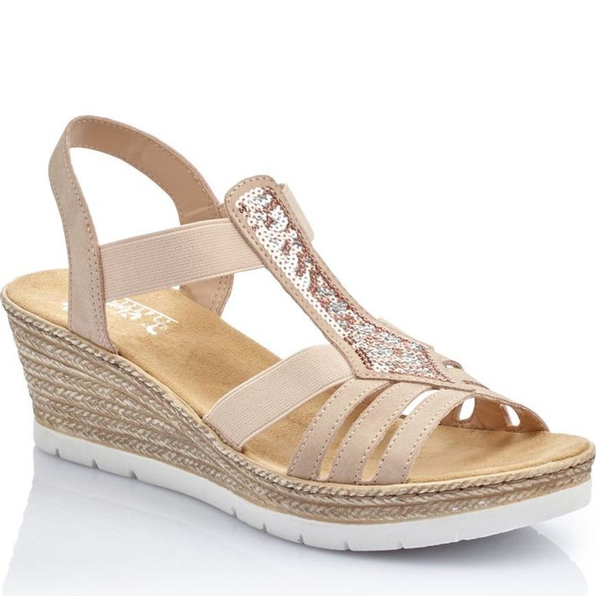 RIEKER Basutės moterims, Smėlio, Morelia 1