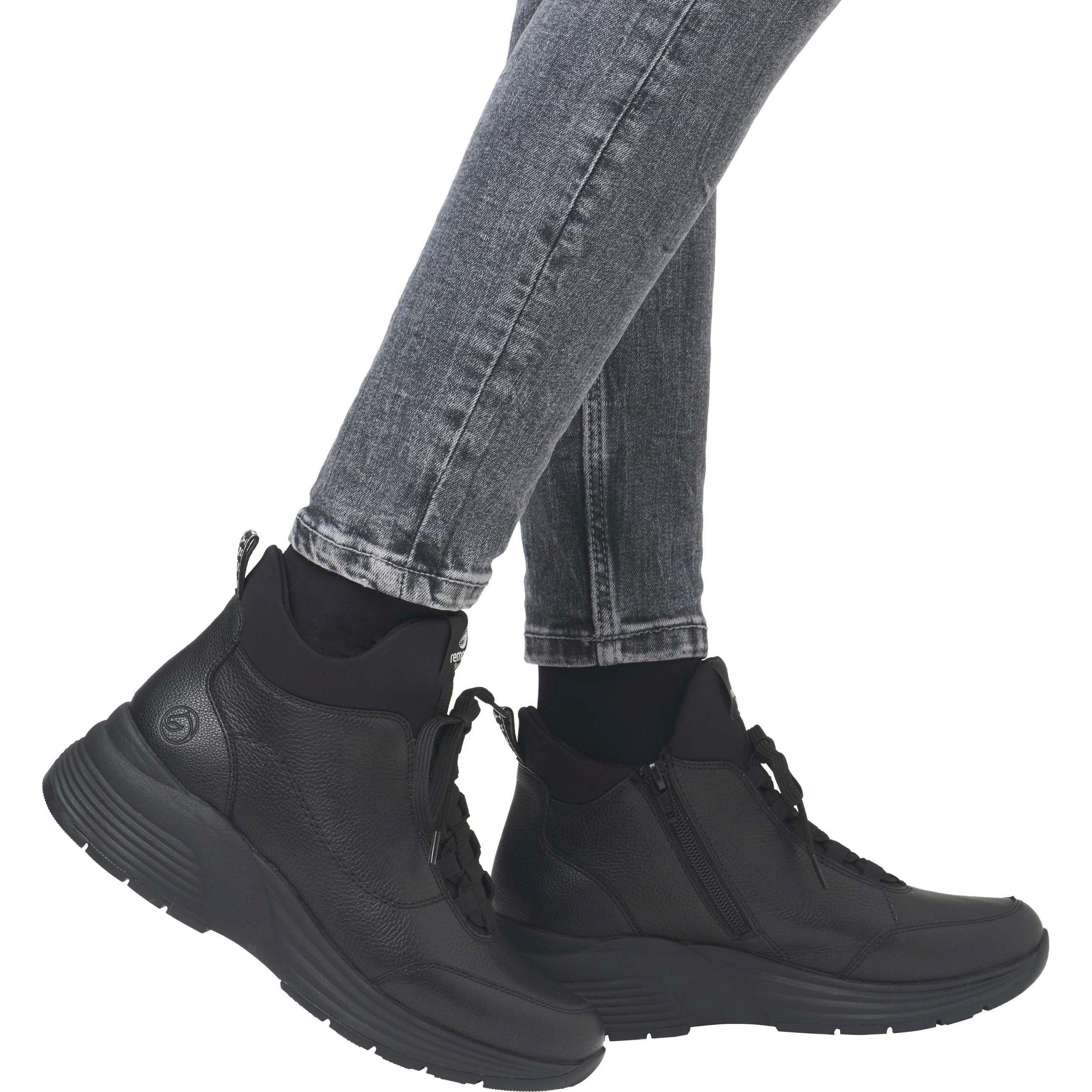 REMONTE Aulinukai moterims, Juoda, BOOTIES 2