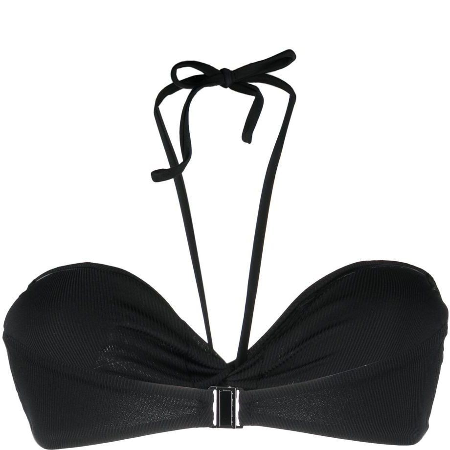 KARL LAGERFELD Viršutinė kostiumėlio dalis moterims, Juoda, Karl dna bandeau 2