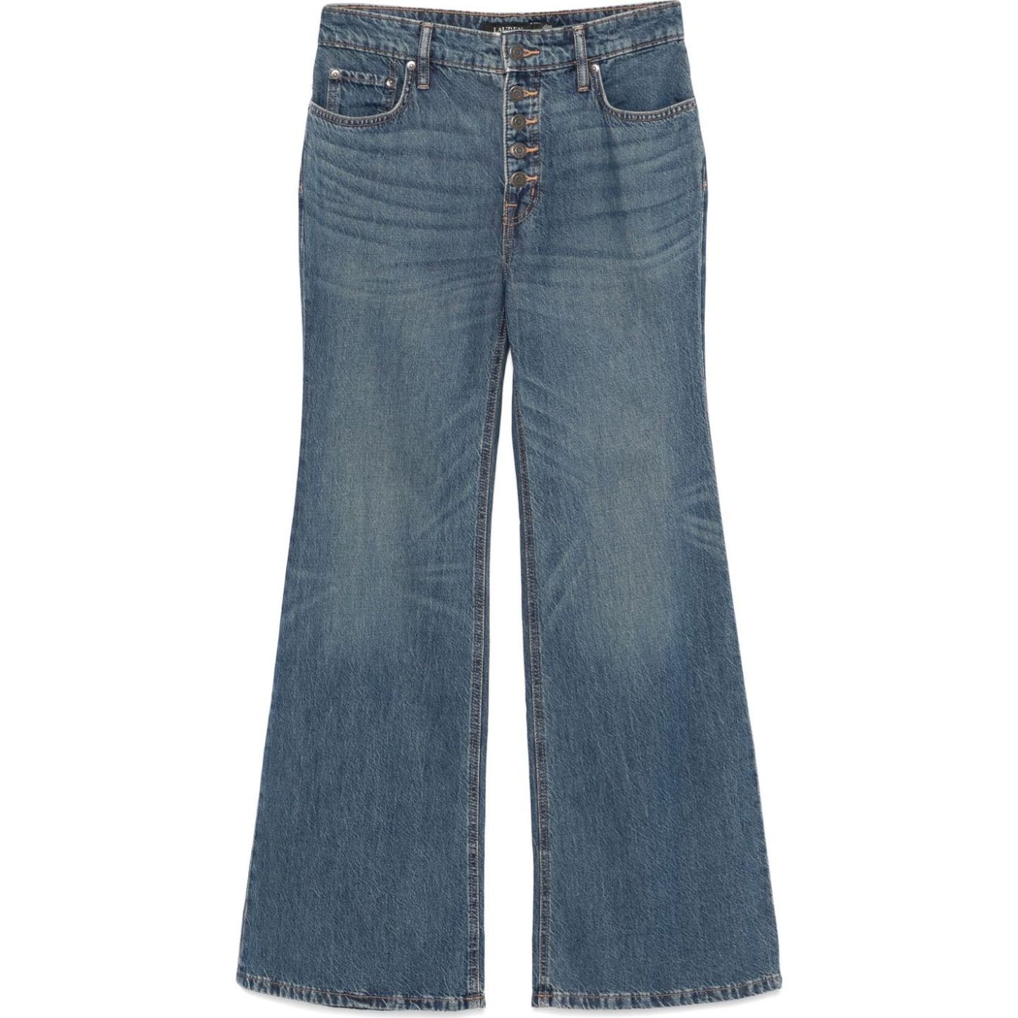 LAUREN RALPH LAUREN Kelnės moterims, Mėlyna, Retro flare full length flare 1