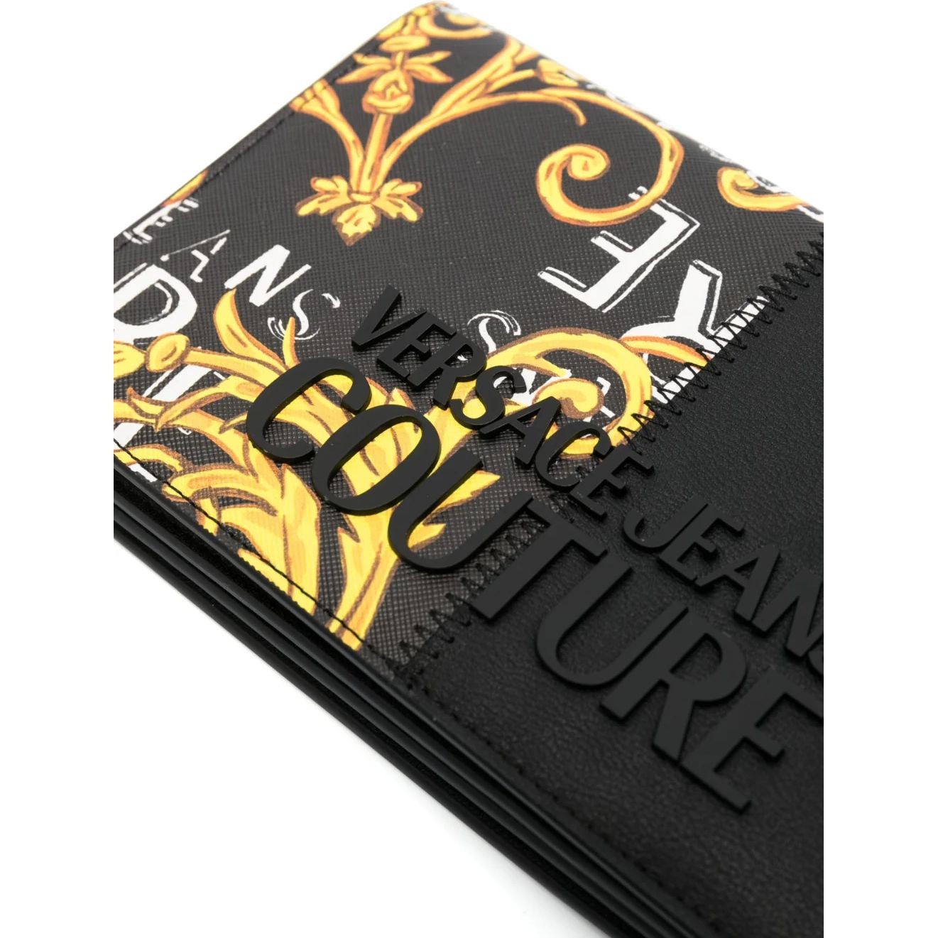 VERSACE JEANS CUTURE Piniginė moterims, BLACK/GOLD, Range p - rock cut wallets 3