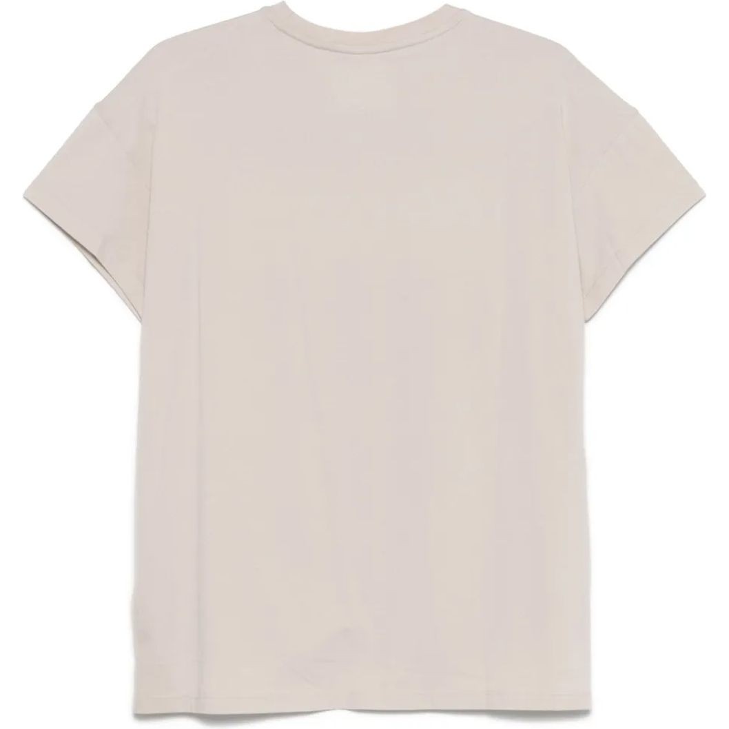 DKNY Marškinėliai trump. rankovėmis moterims, Smėlio, Omb seq lg legg tee 2