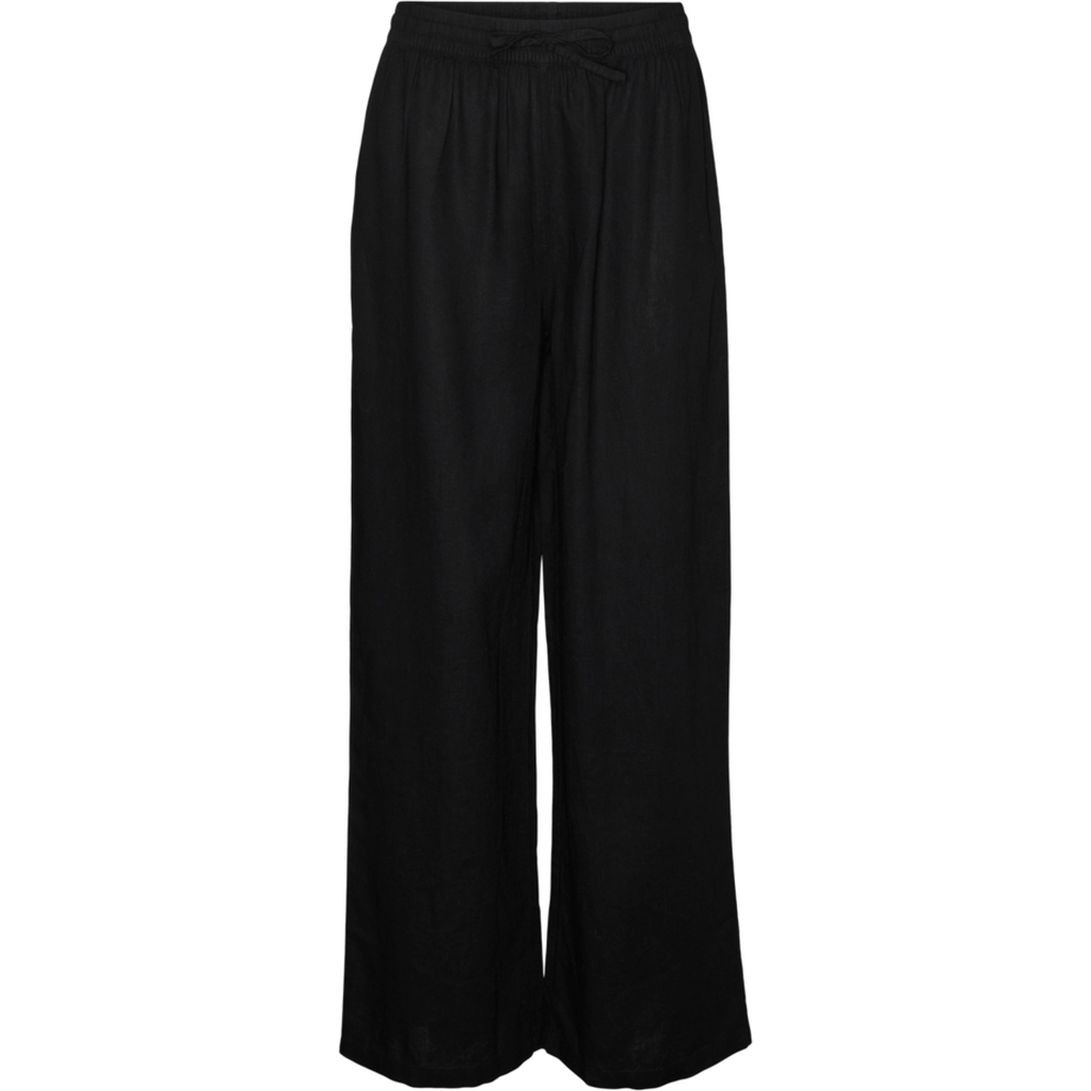 VERO MODA Kelnės moterims, Juoda, Linn pants 1