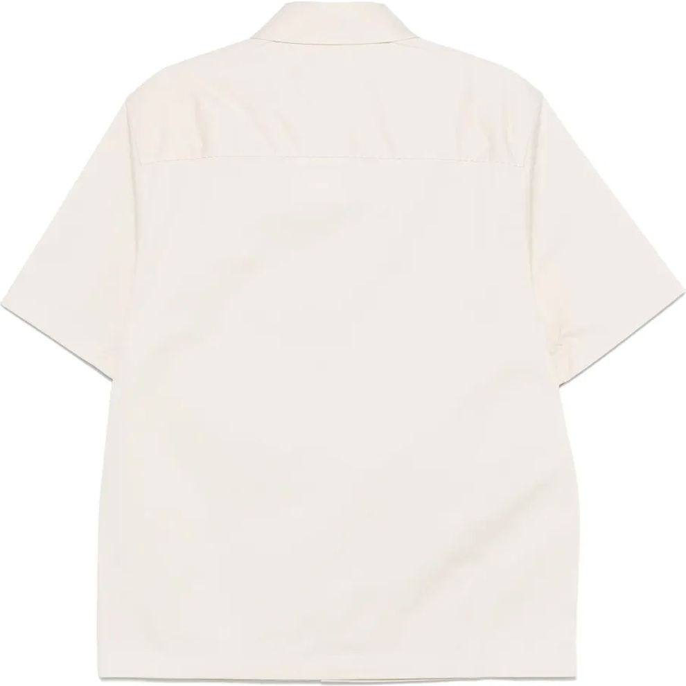 AXEL ARIGATO Marškiniai ilgomis rankovėmis vyrams, Smėlio, Stitch embroidered shirt 2