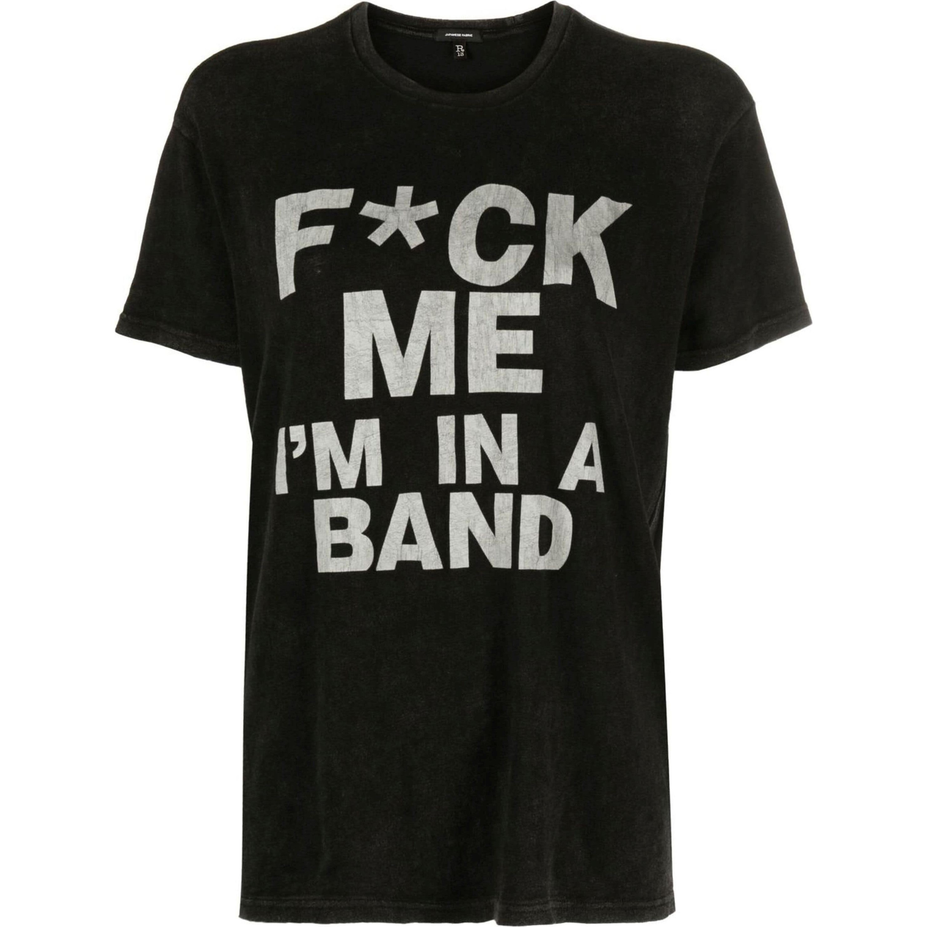 R13 Marškinėliai trump. rankovėmis moterims, Juoda, I'm in a band (clean) t-shirt