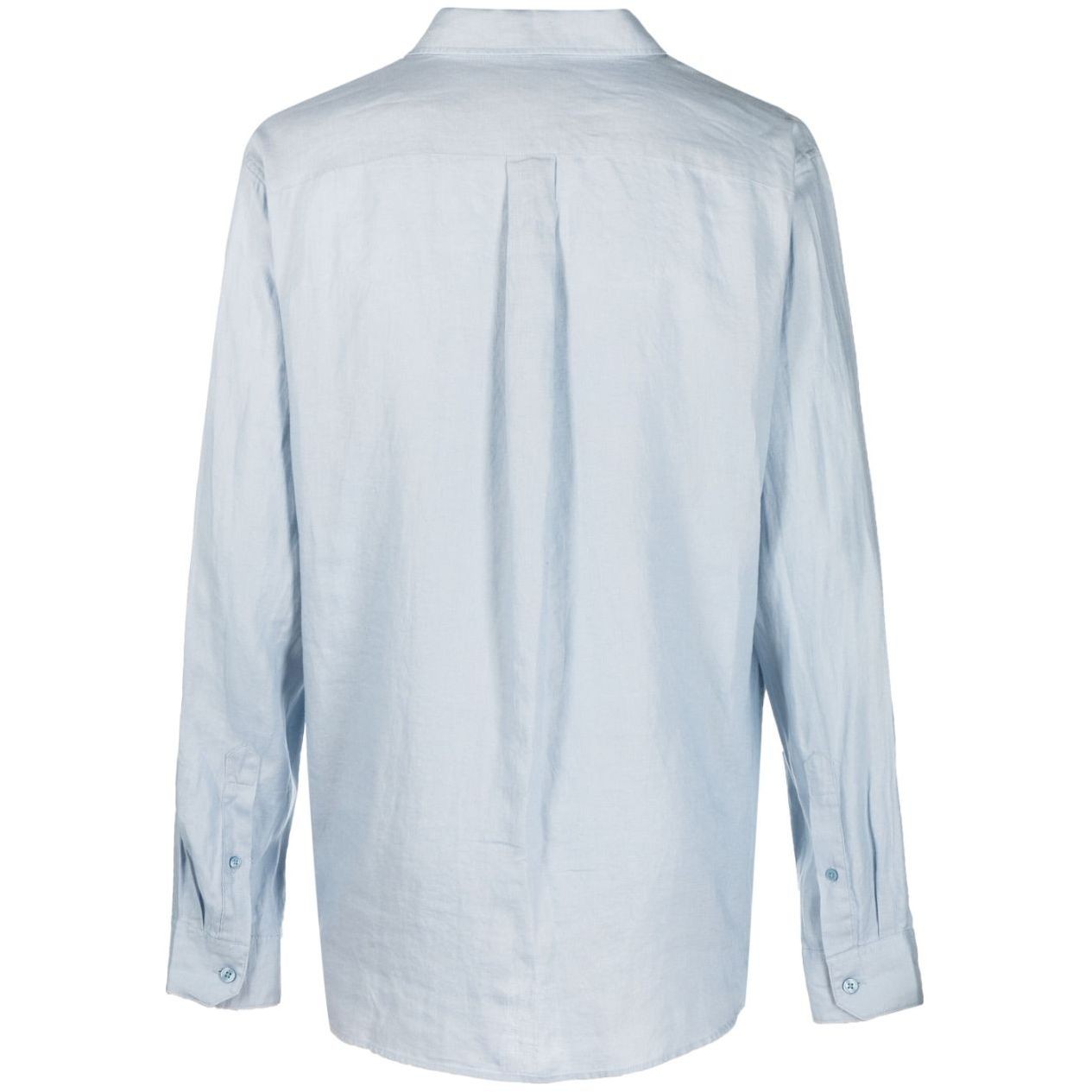 VINCE Marškiniai ilgomis rankovėmis vyrams, Mėlyna, Linen long sleeve shirt 2