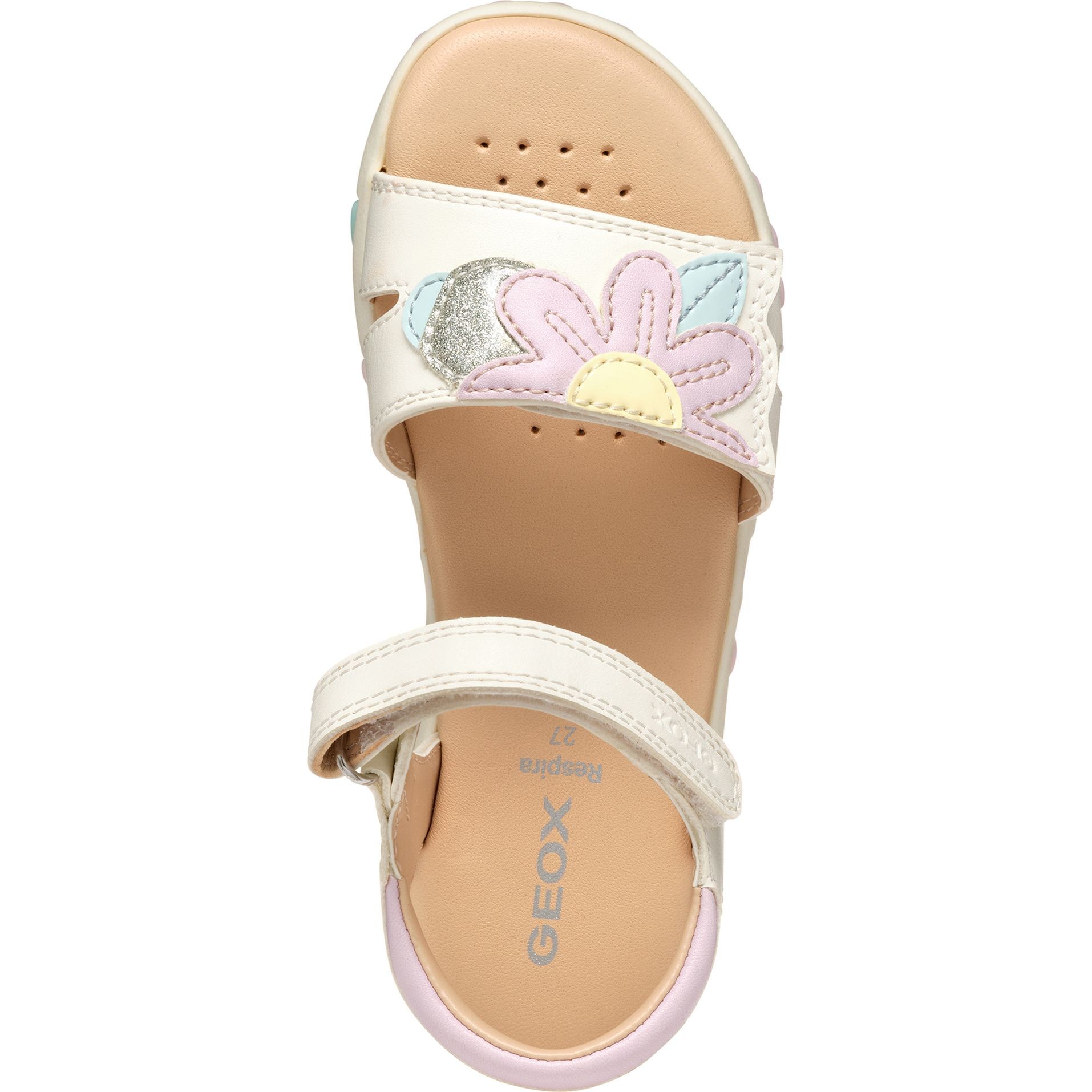 GEOX Basutės mergaitėms, Balta, Haiti sandals 2